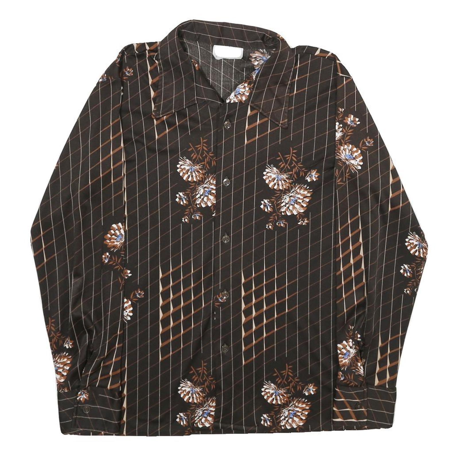 Buy Mens Black Floral Checked Shirt M Long Sleeve Button-Up Vintage Style Refurbished - $19.49 Mens Black Floral Checked Shirt M Long Sleeve Button-Up Vintage Style Refurbished - N/A refurbished available on Cerqular