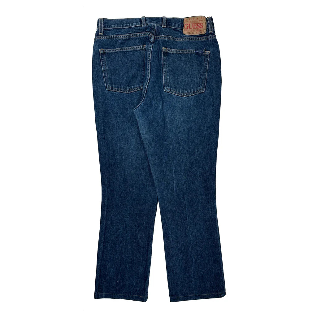 Guess Jeans - 30W 30L Blue Cotton Refurbished - Thrifted (note: this is a term often used to describe second- refurbished available on Cerqular