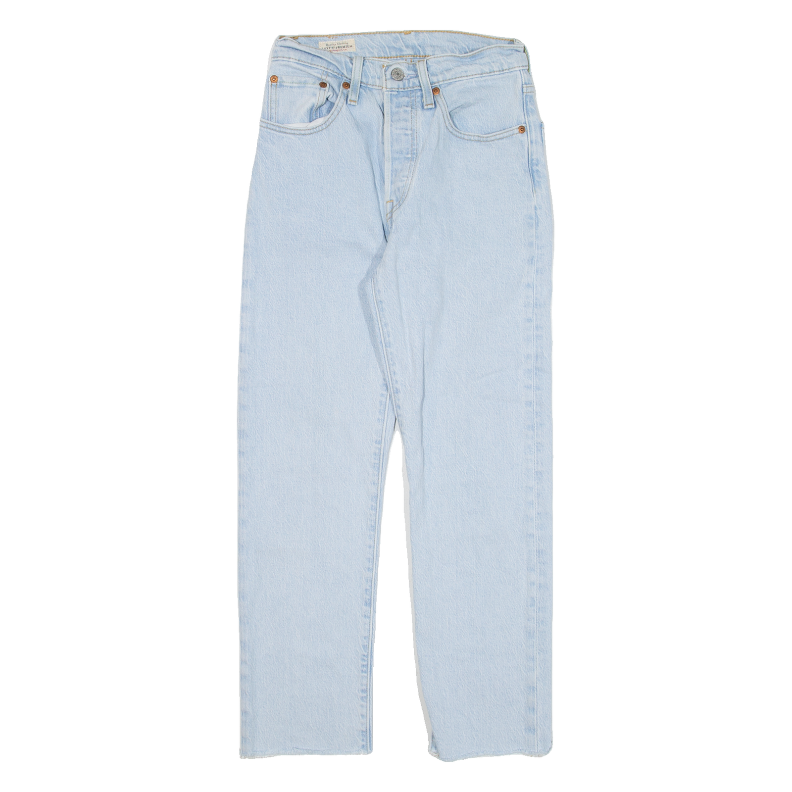 LEVI'S 501 Jeans Womens Blue Regular Straight W24 L23 Refurbished - N/A refurbished available on Cerqular