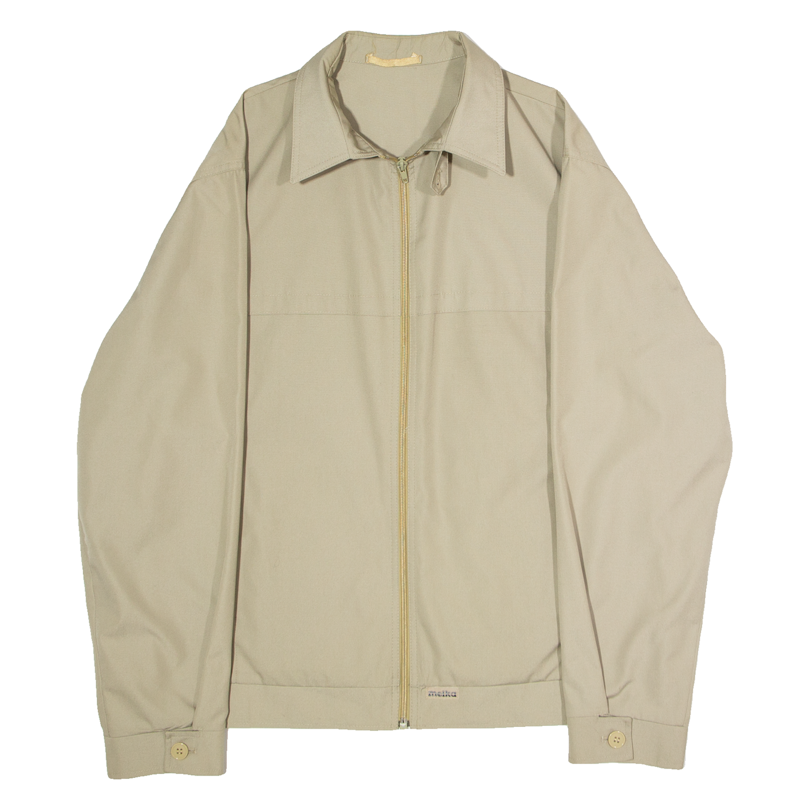 MELKA Mens Lined Jacket Beige 90s L Refurbished - N/A refurbished available on Cerqular