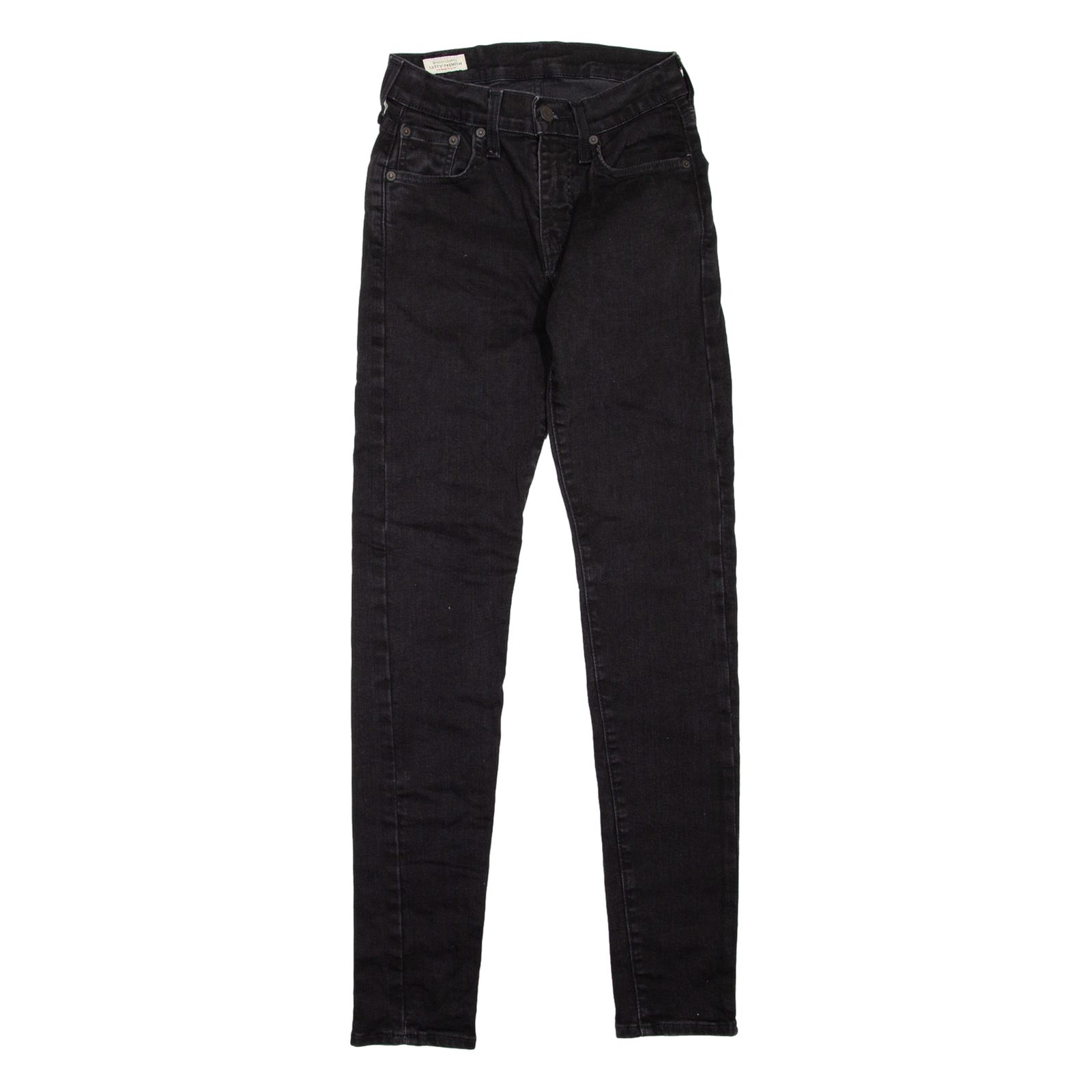 LEVI'S Taper BIG E Womens Jeans Black Slim Skinny W24 L32 Refurbished - N/A refurbished available on Cerqular