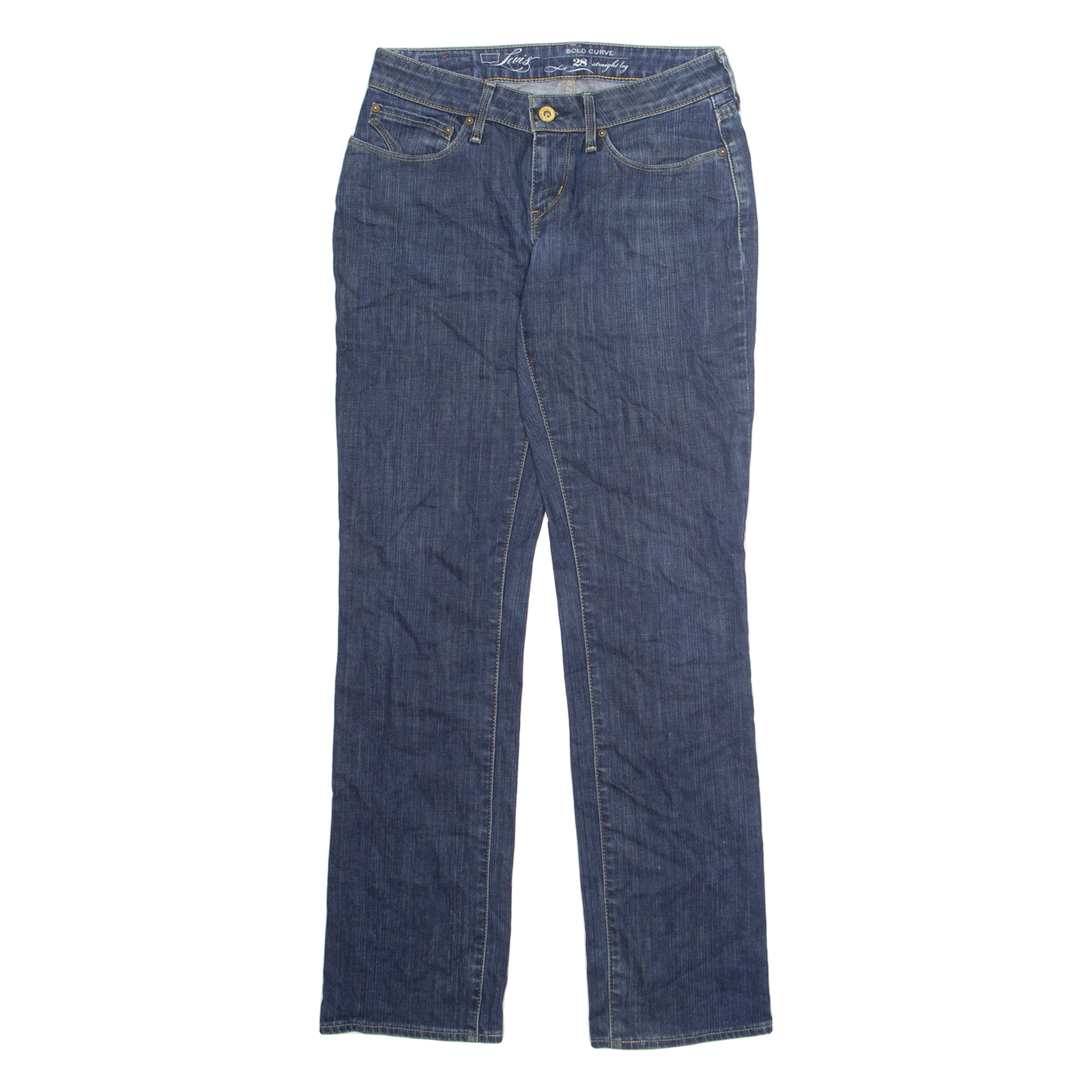 LEVI'S Mens Jeans Blue Regular Straight Stone Wash W28 L32 Refurbished - N/A refurbished available on Cerqular