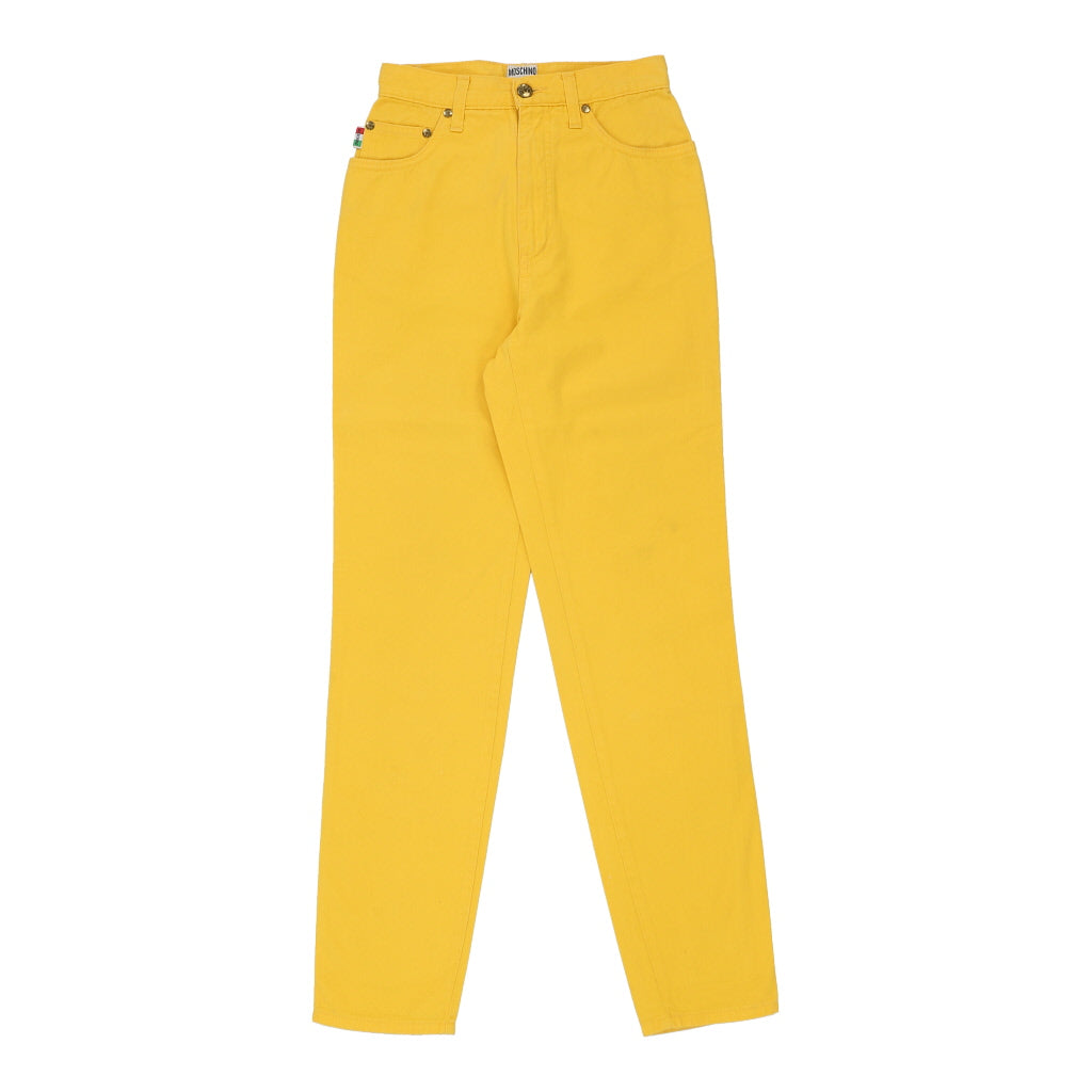 Moschino Jeans Jeans - 25W UK 8 Yellow Cotton Refurbished - Thrifted (note: this is a term often used to describe second- refurbished available on Cerqular