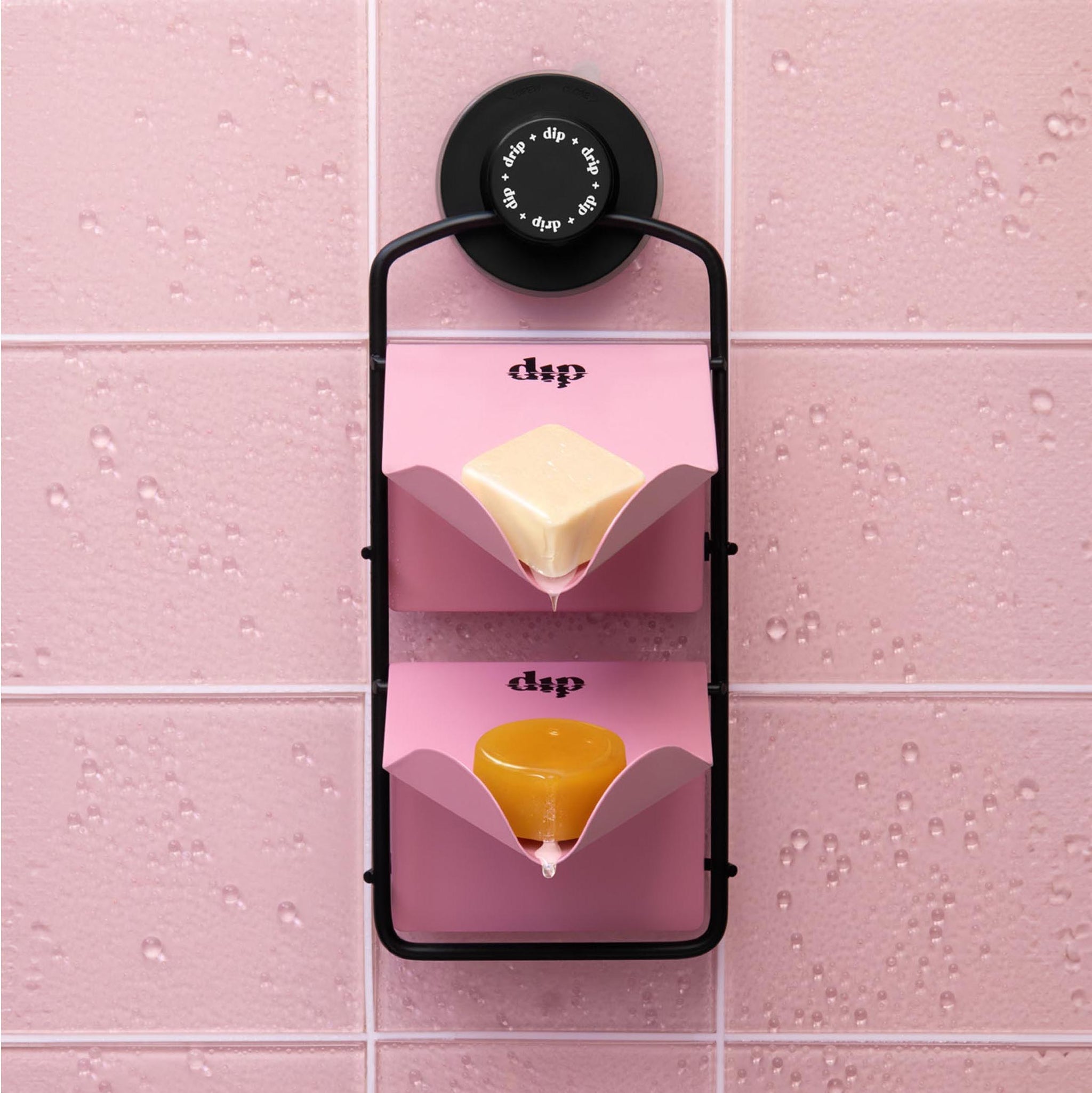 Shower Rack with Pink and Pink Stands Refurbished - Dip Sustainable Hair Care refurbished available on Cerqular