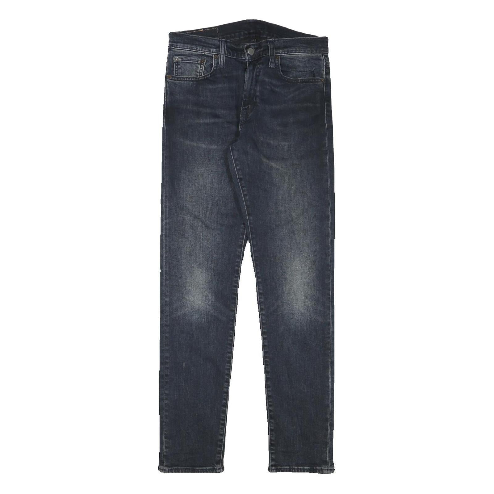 LEVI'S Mens Slim Blue Denim Raw Slim Skinny Jeans W28 L30 Classic Fit Zip Refurbished - N/A refurbished available on Cerqular