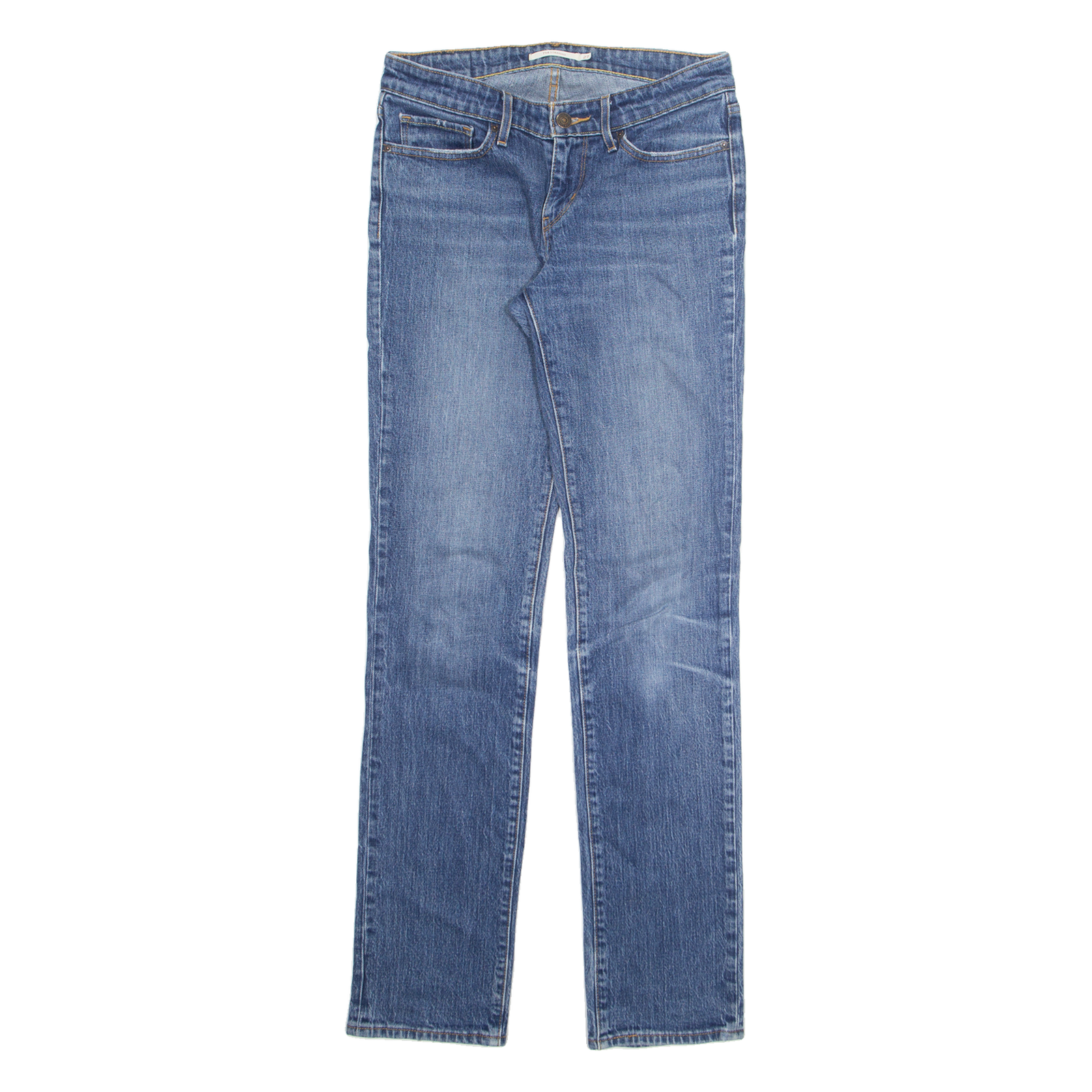 LEVI'S 714 Womens Jeans Blue Slim Straight W27 L34 Refurbished - N/A refurbished available on Cerqular