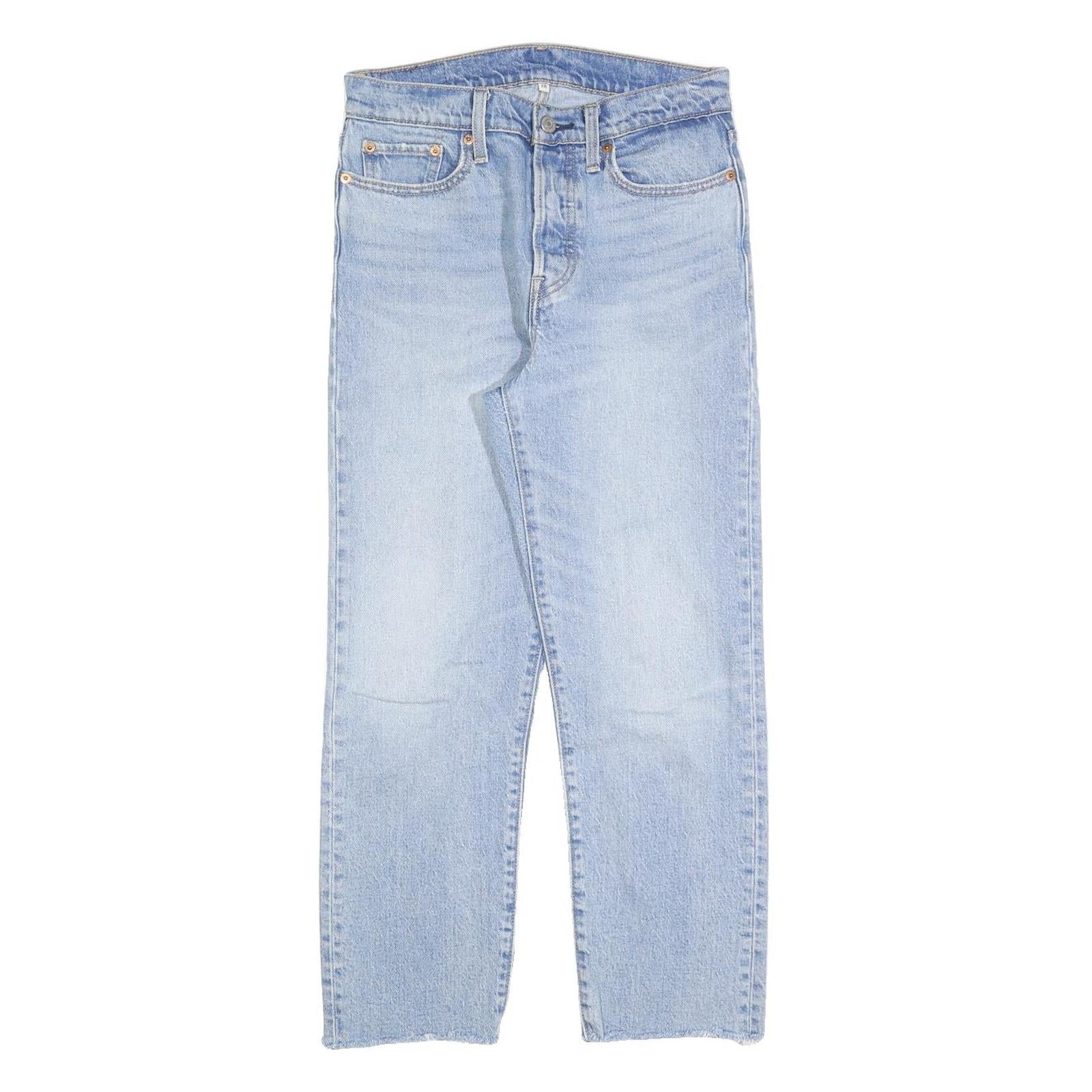 LEVI'S Womens Jeans Blue Regular Straight Denim Light W28 L26 Classic Cotton Refurbished - N/A refurbished available on Cerqular