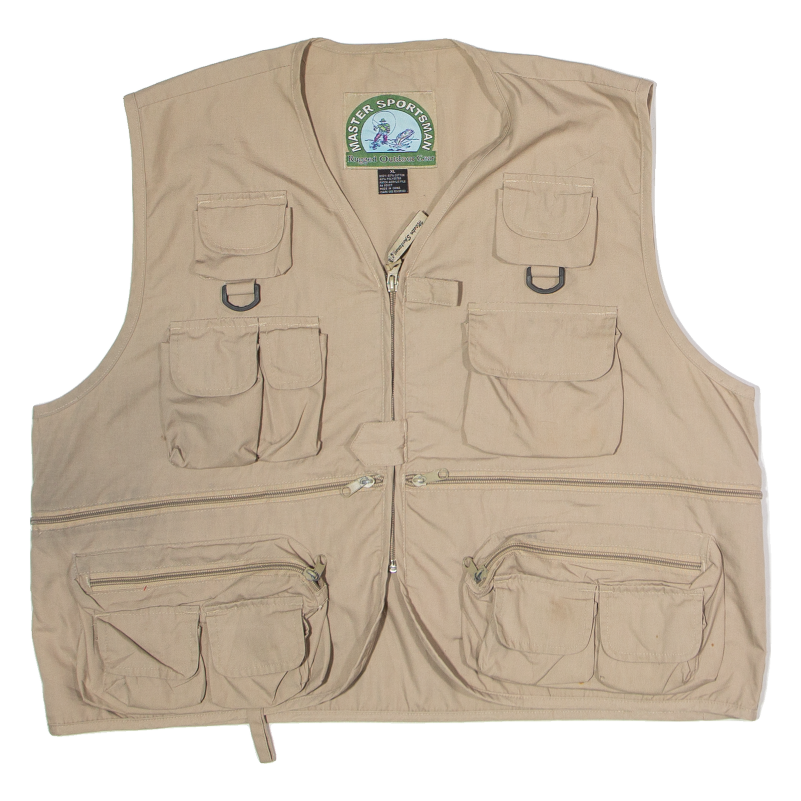 MASTER SPORTSMAN Fishing Mens Gilet Beige XL Refurbished - N/A refurbished available on Cerqular