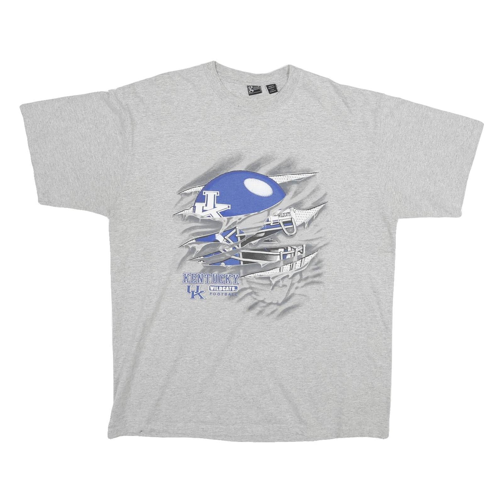 GEARSPORT Mens Grey Cotton Kentucky Wildcats Graphic T-Shirt M Short Sleeve Crew Refurbished - N/A refurbished available on Cerqular