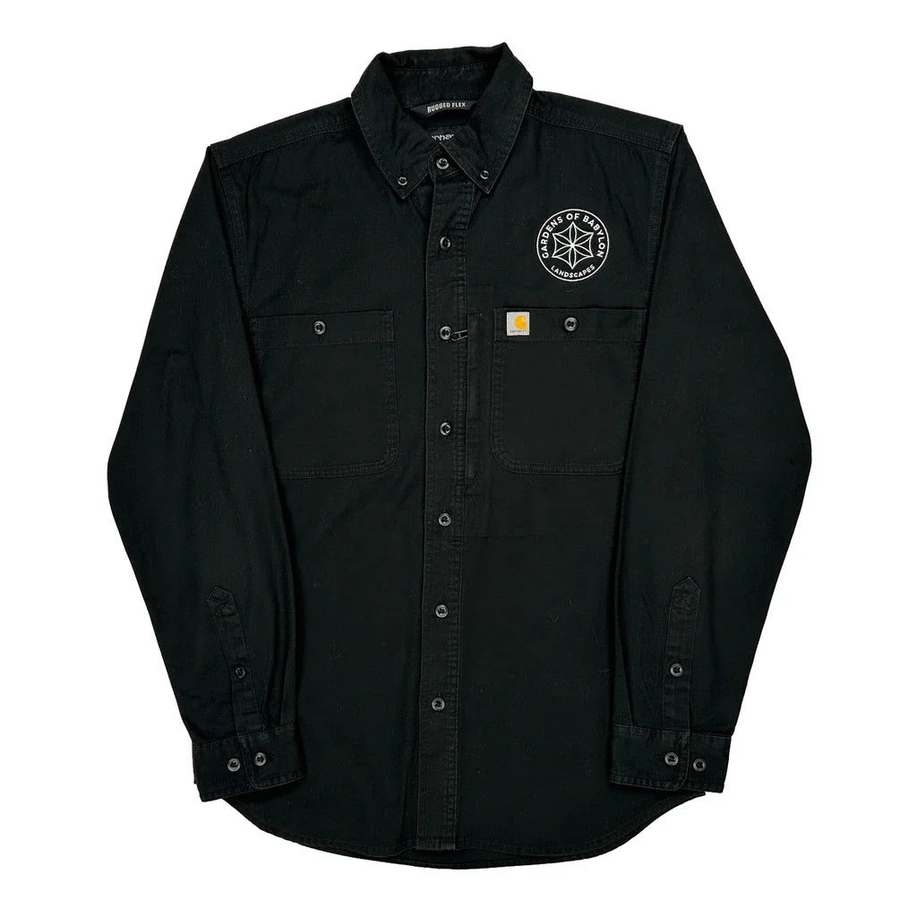Carhartt Shirt - Small Black Cotton Refurbished - Thrifted (note: this is a term often used to describe second- refurbished available on Cerqular