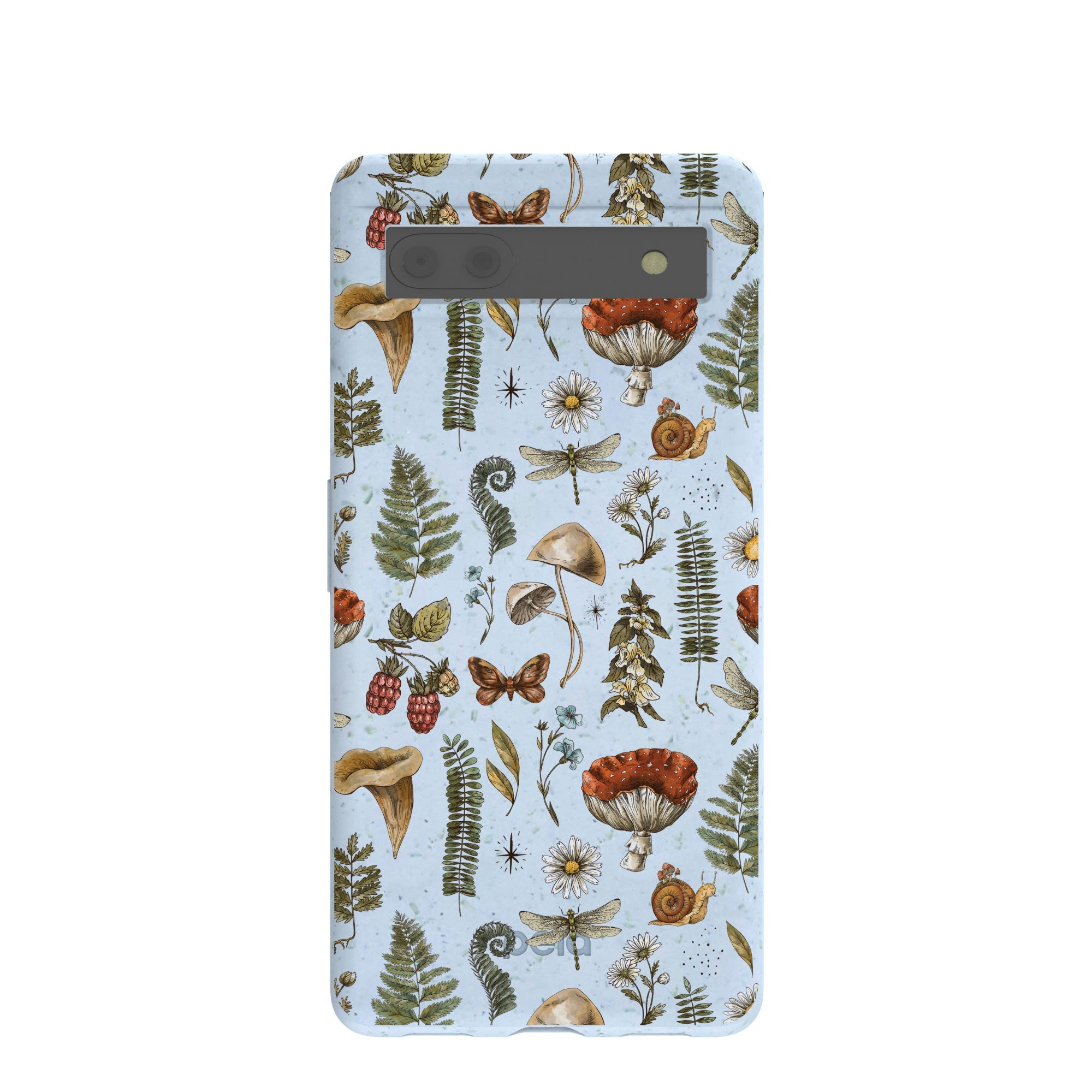 Powder Blue Nature walks Google Pixel 6a Case Refurbished - Pela Case refurbished available on Cerqular