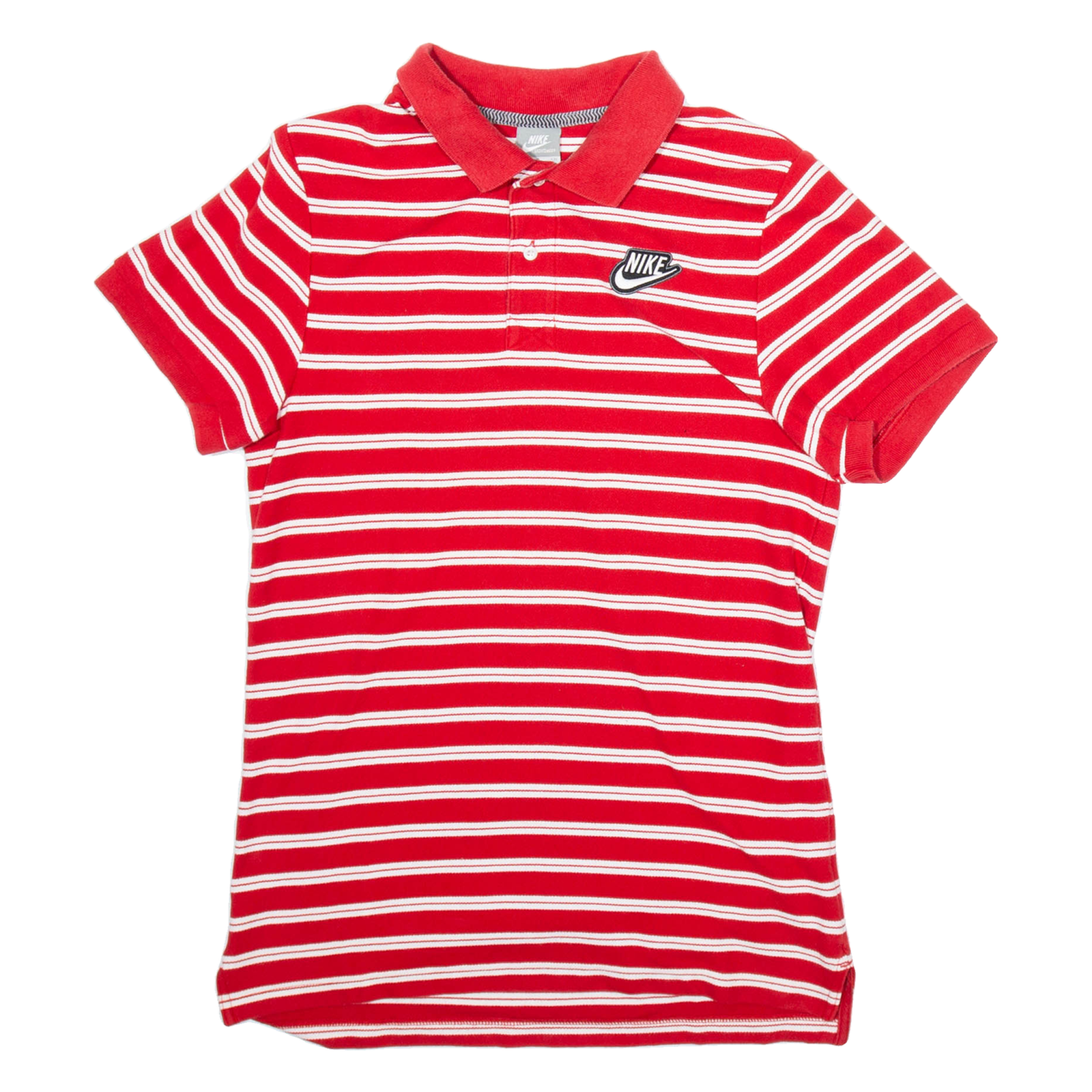 NIKE Mens Polo Shirt Red Striped S Refurbished - N/A refurbished available on Cerqular