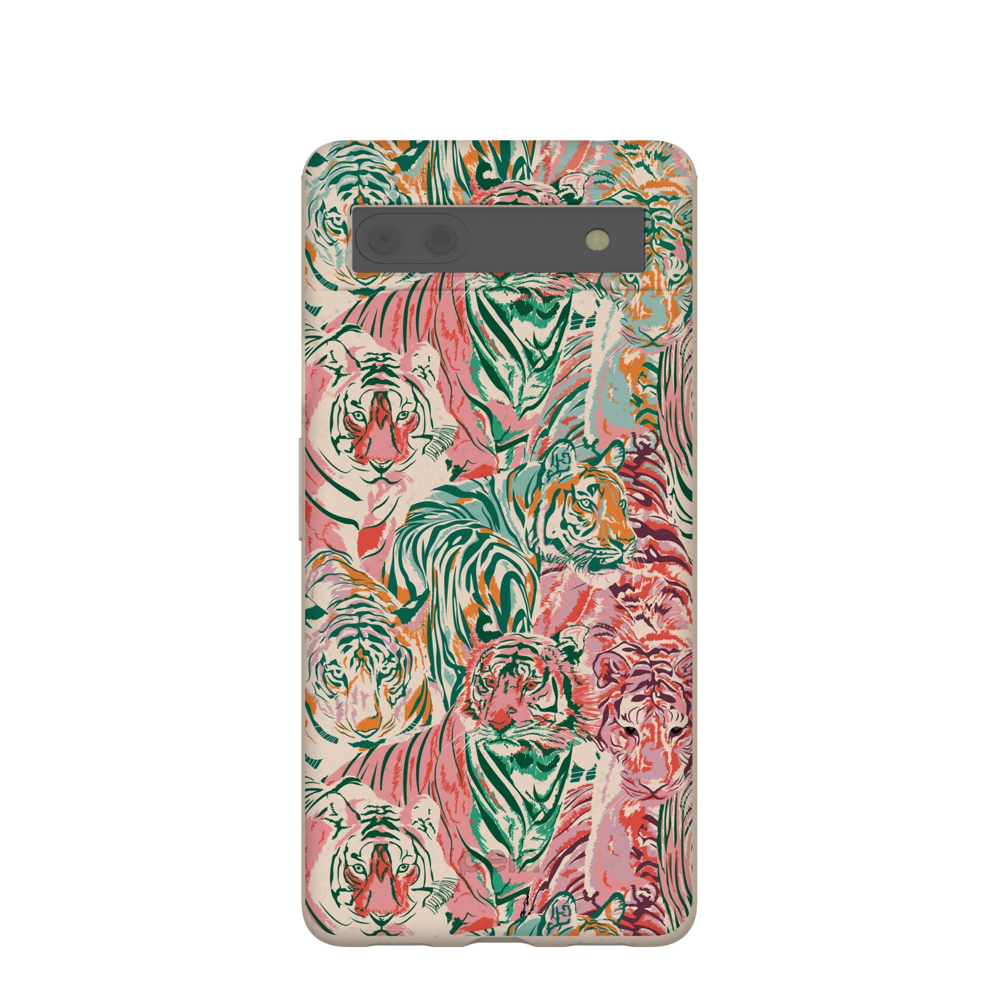 Seashell Hidden Tigers Google Pixel 6a Case Refurbished - Pela Case refurbished available on Cerqular