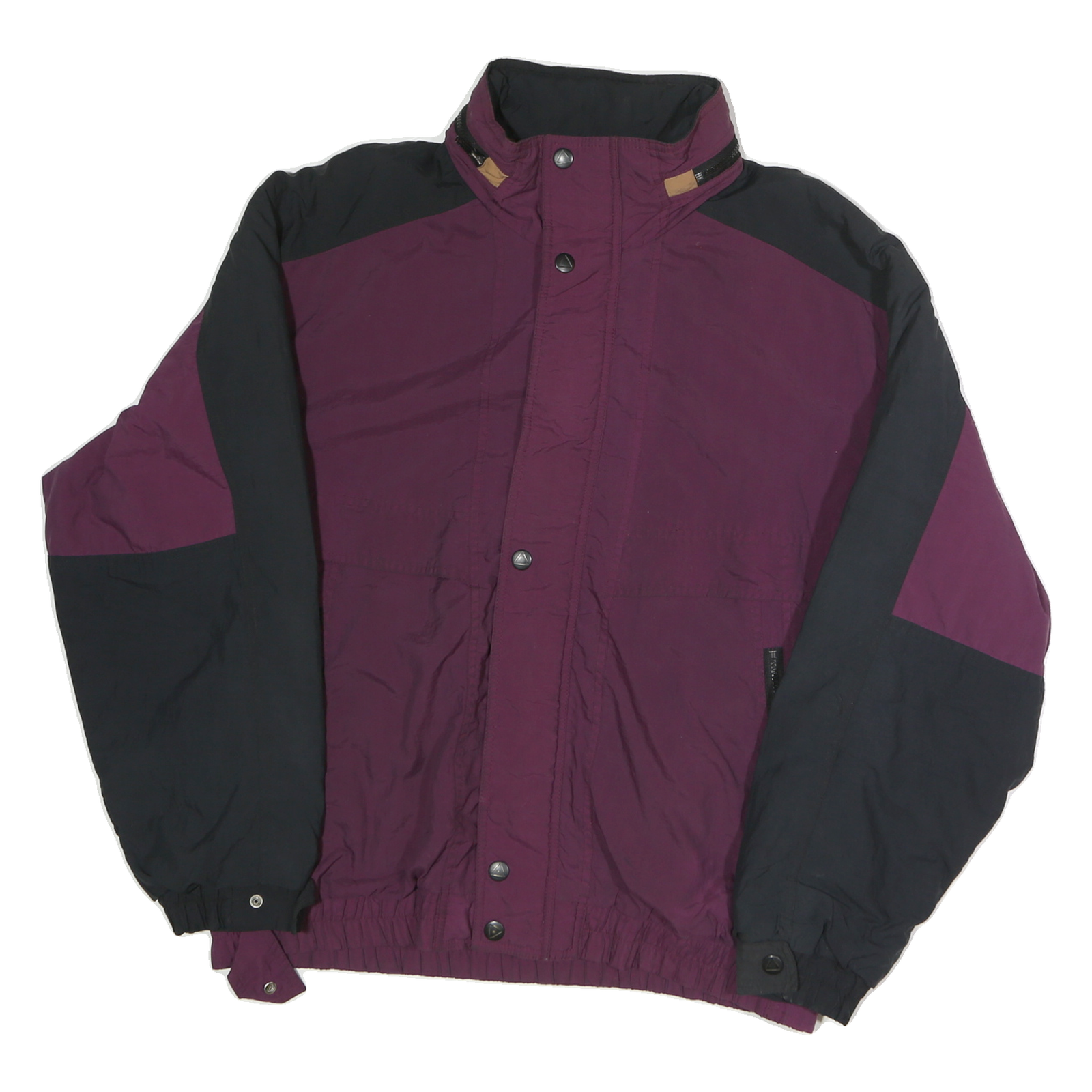 PACIFIC Mens Purple & Black Zip Polyester Jacket L Casual Outdoor Wear Refurbished - N/A refurbished available on Cerqular