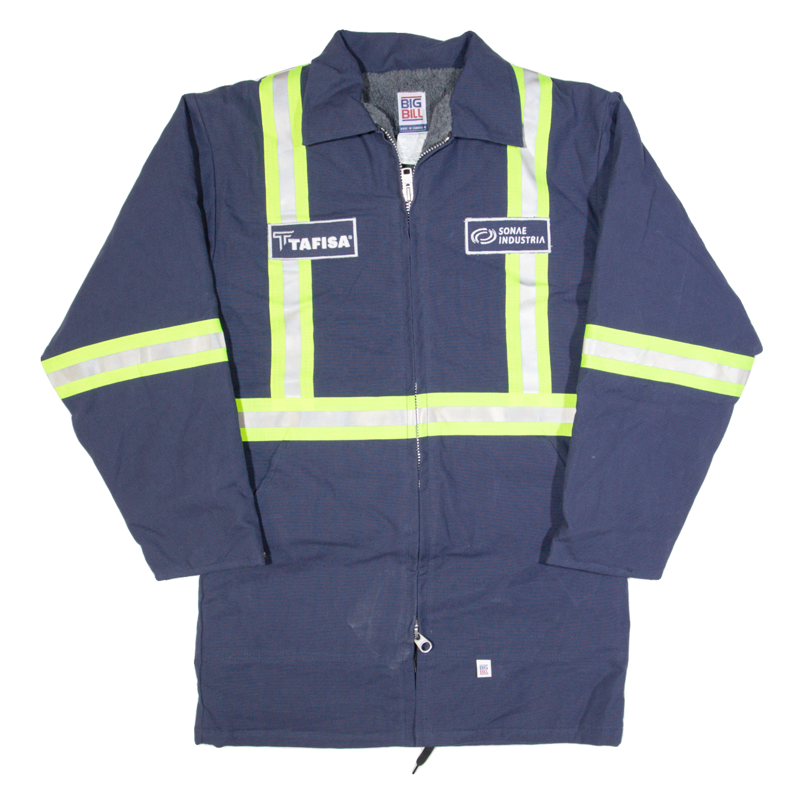 BIG BILL Sherpa Lined Mens Workwear Coat Blue S Refurbished - N/A refurbished available on Cerqular