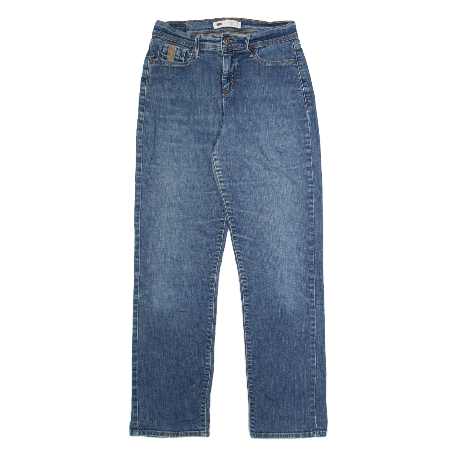 LEVI'S Womens Jeans Blue Slim Straight Stone Wash W28 L30 Refurbished - N/A refurbished available on Cerqular