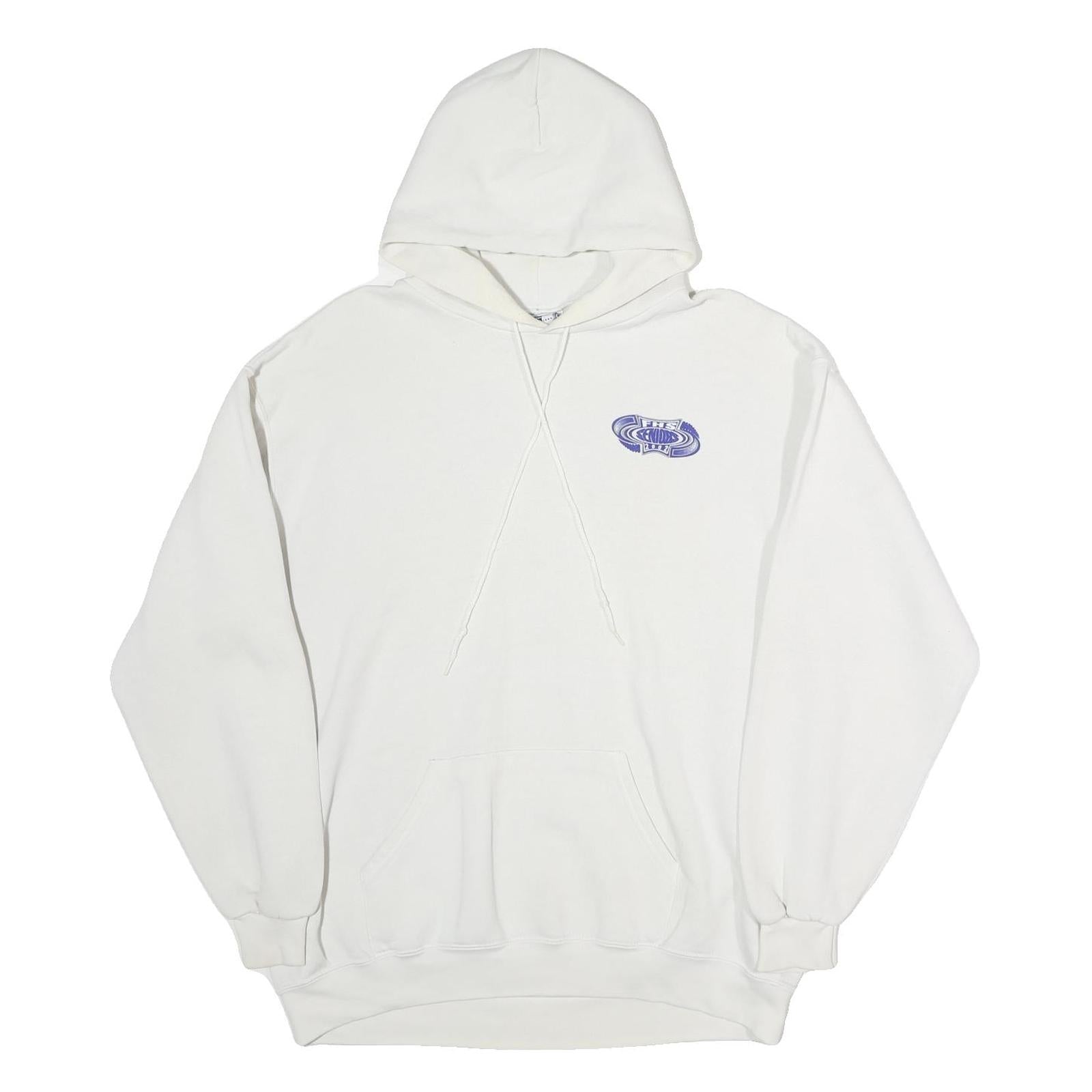 LEE Mens White Freedom High School Hoodie L Cotton Pullover 2007 Print Refurbished - N/A refurbished available on Cerqular