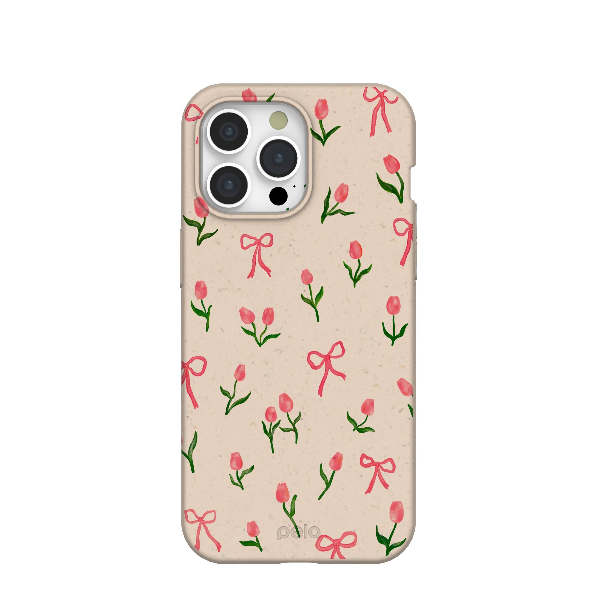 Seashell Tulip Bliss iPhone 15 Pro Max Case Refurbished - Pela Case refurbished available on Cerqular