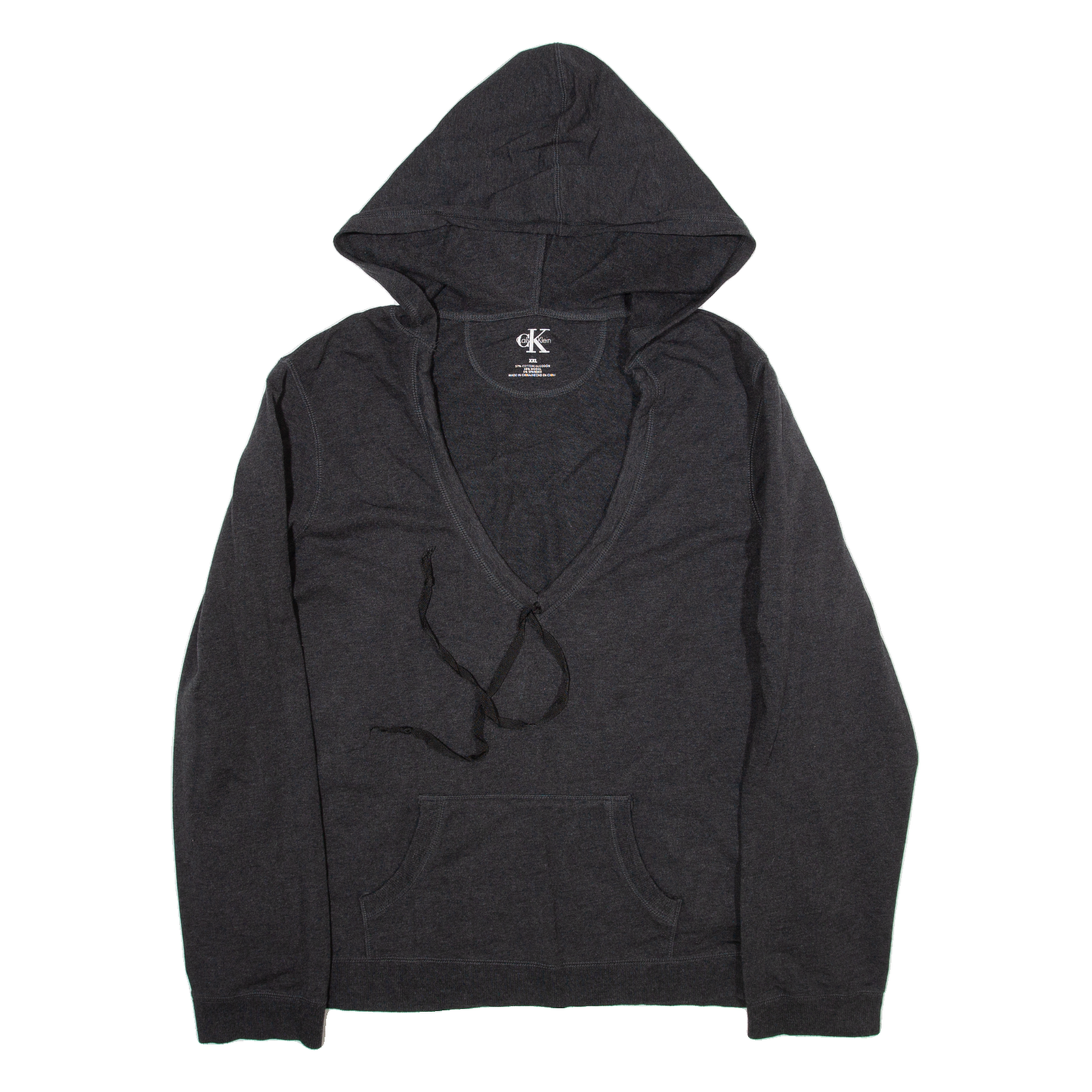 CALVIN KLEIN Womens Grey Hoodie 2XL Refurbished - N/A refurbished available on Cerqular