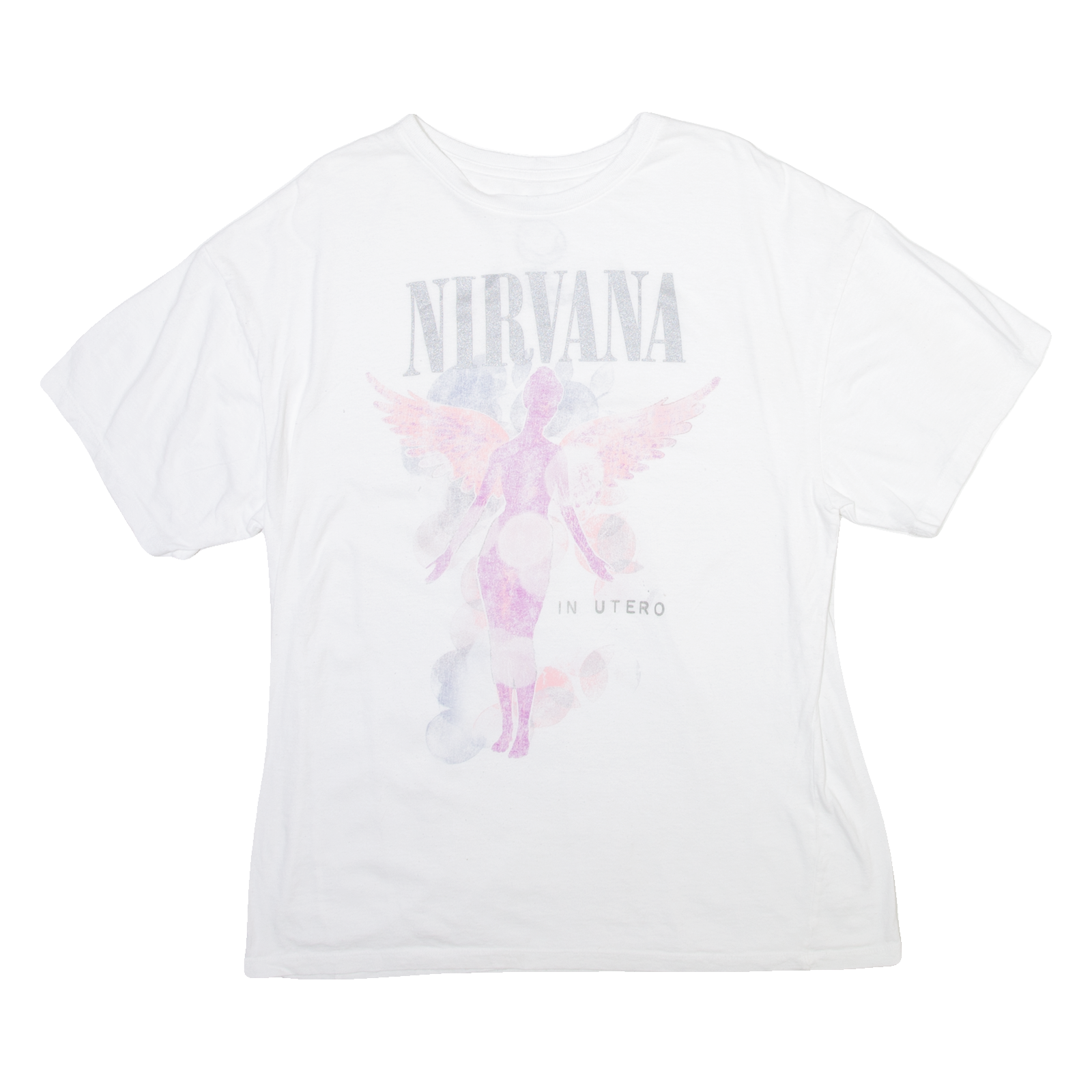 NIRVANA Mens Band T-Shirt White S Refurbished - N/A refurbished available on Cerqular