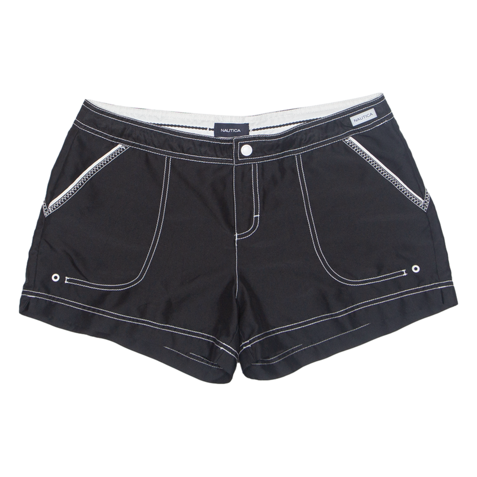 NAUTICA Womens Utility Shorts Black M W33 Refurbished - N/A refurbished available on Cerqular
