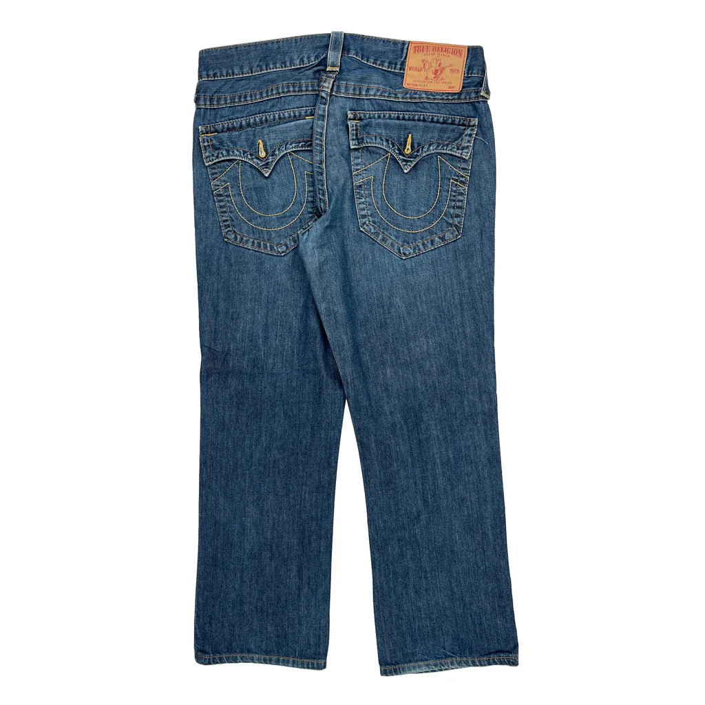 Buy True Religion Boot Cut Jeans - 37W 31L Blue Cotton Refurbished - $66.99 True Religion Boot Cut Jeans - 37W 31L Blue Cotton Refurbished - Thrifted (note: this is a term often used to describe second- refurbished available on Cerqular