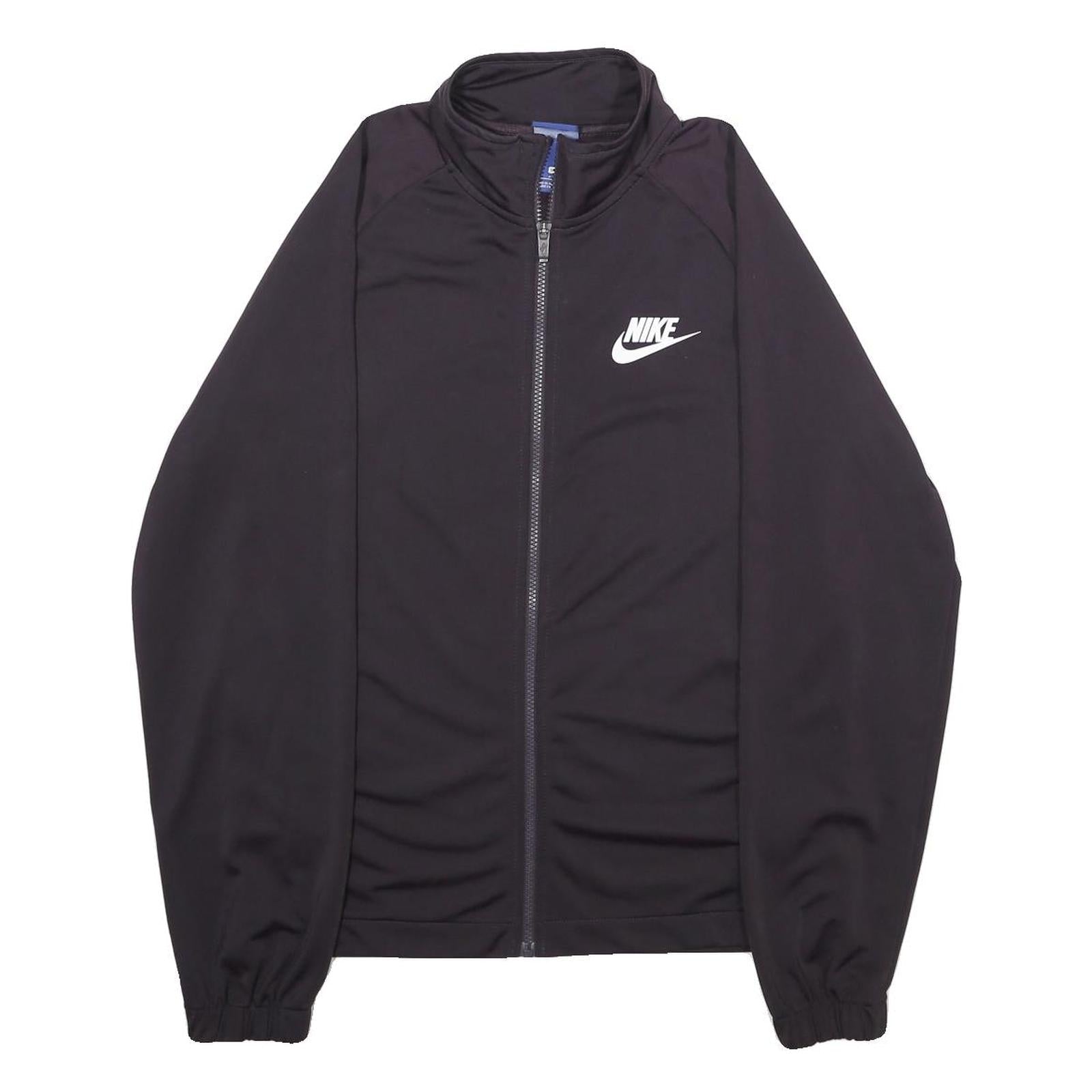 NIKE Mens Black Zip Jacket S Polyester Plain Sports Activewear Casual Refurbished - N/A refurbished available on Cerqular