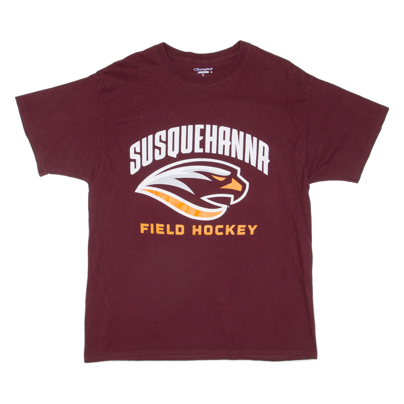 CHAMPION Field Hockey Mens T-Shirt Maroon USA L Refurbished - N/A refurbished available on Cerqular