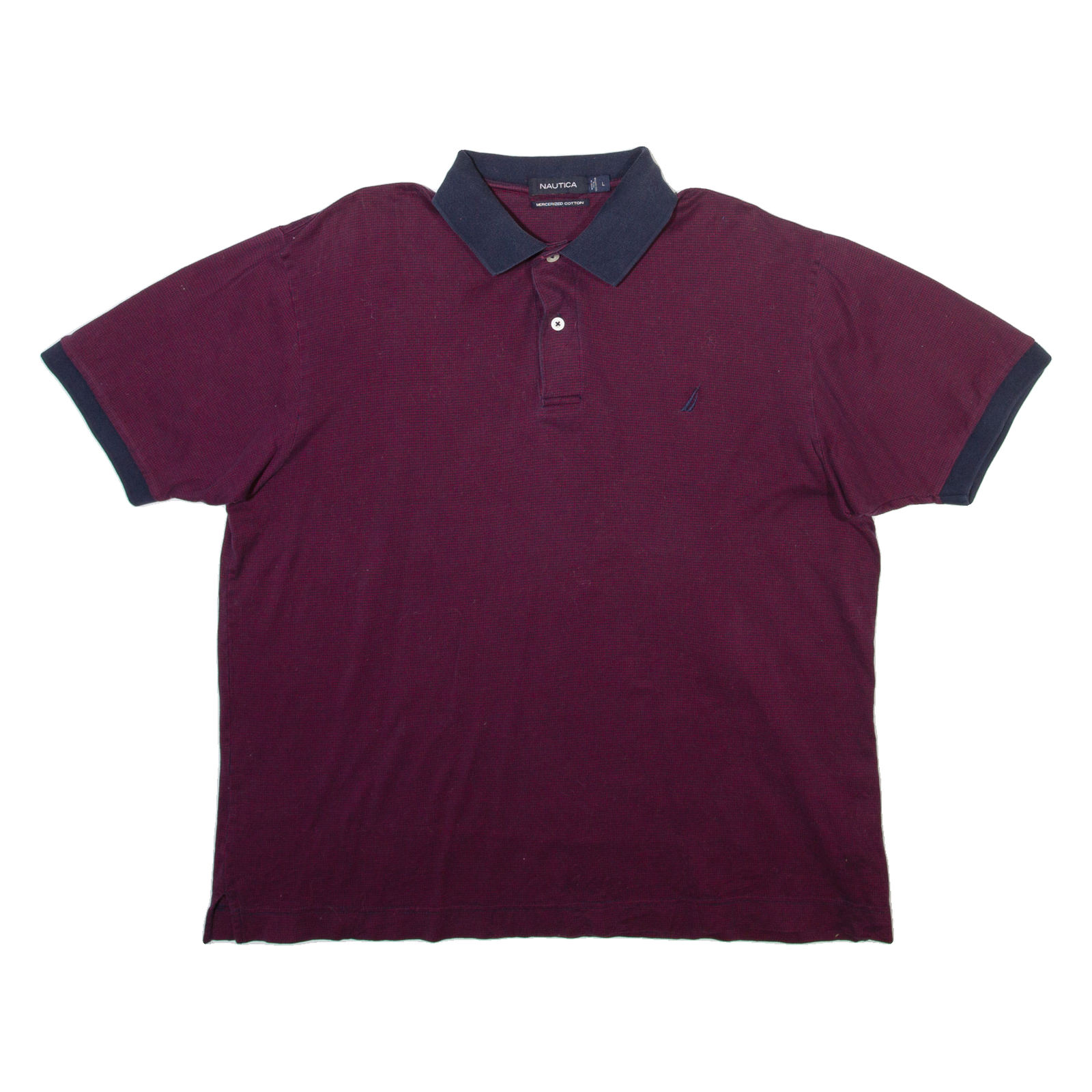 Buy NAUTICA Mens Polo Shirt Maroon Check L Refurbished - $23.39 NAUTICA Mens Polo Shirt Maroon Check L Refurbished - N/A refurbished available on Cerqular