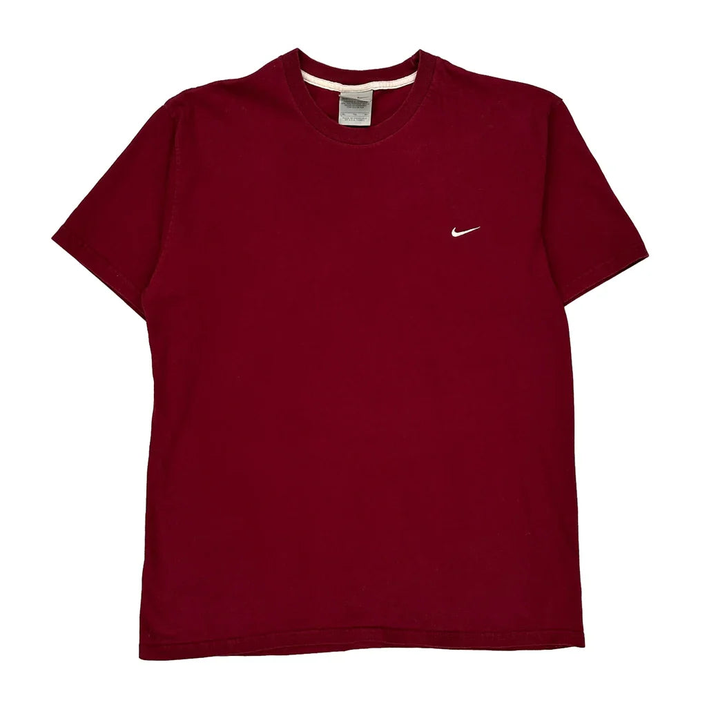 Nike T-Shirt - XL Red Cotton Refurbished - Thrifted (note: this is a term often used to describe second- refurbished available on Cerqular