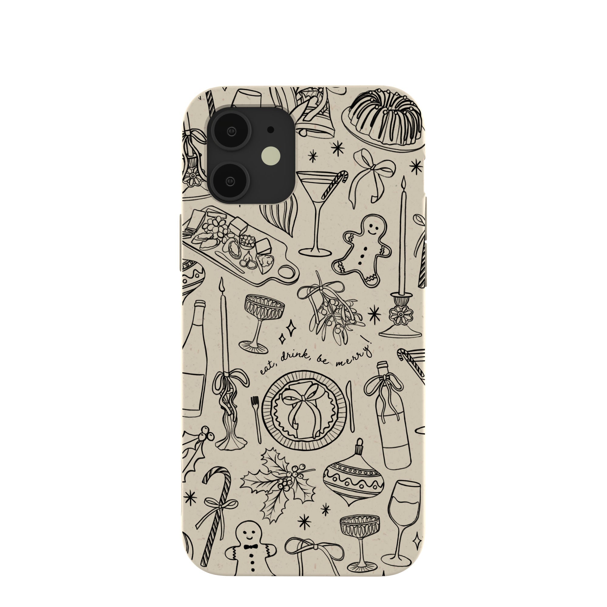 London Fog Holiday Dinner Party iPhone 12/ iPhone 12 Pro Case Refurbished - Pela Case refurbished available on Cerqular