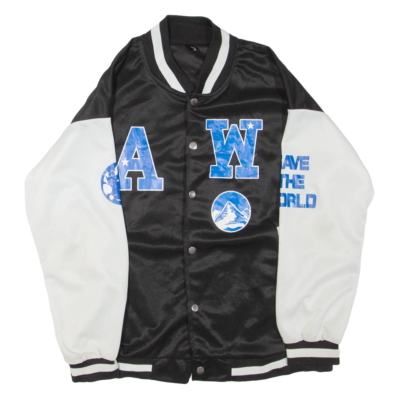 Global Warming Mens Bomber Jacket Black Colourblock M Refurbished - N/A refurbished available on Cerqular