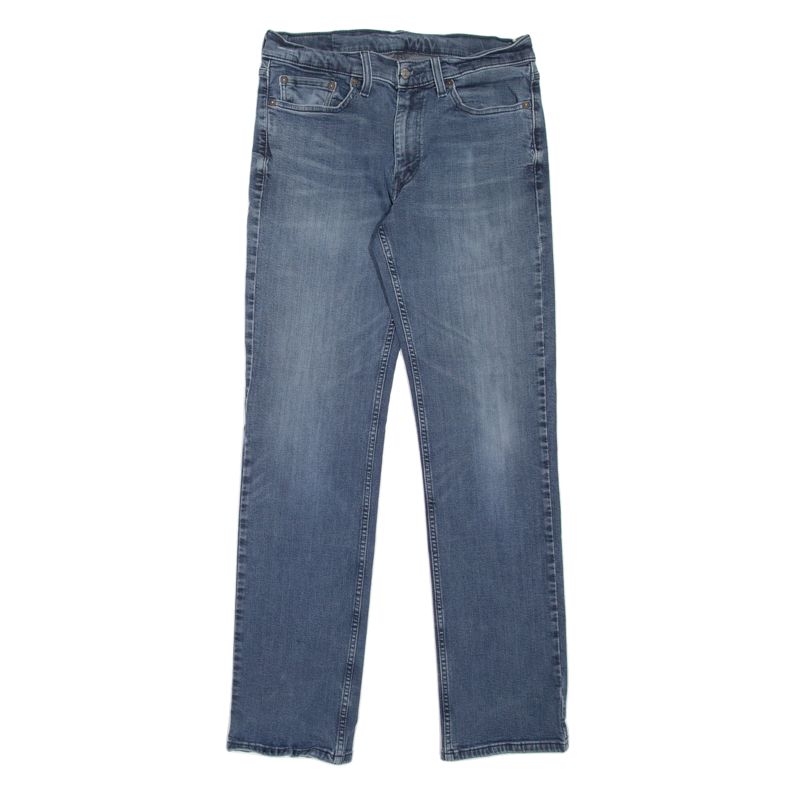LEVI'S 514 Jeans Mens Blue Slim Straight Stone Wash W32 L34 Refurbished - N/A refurbished available on Cerqular