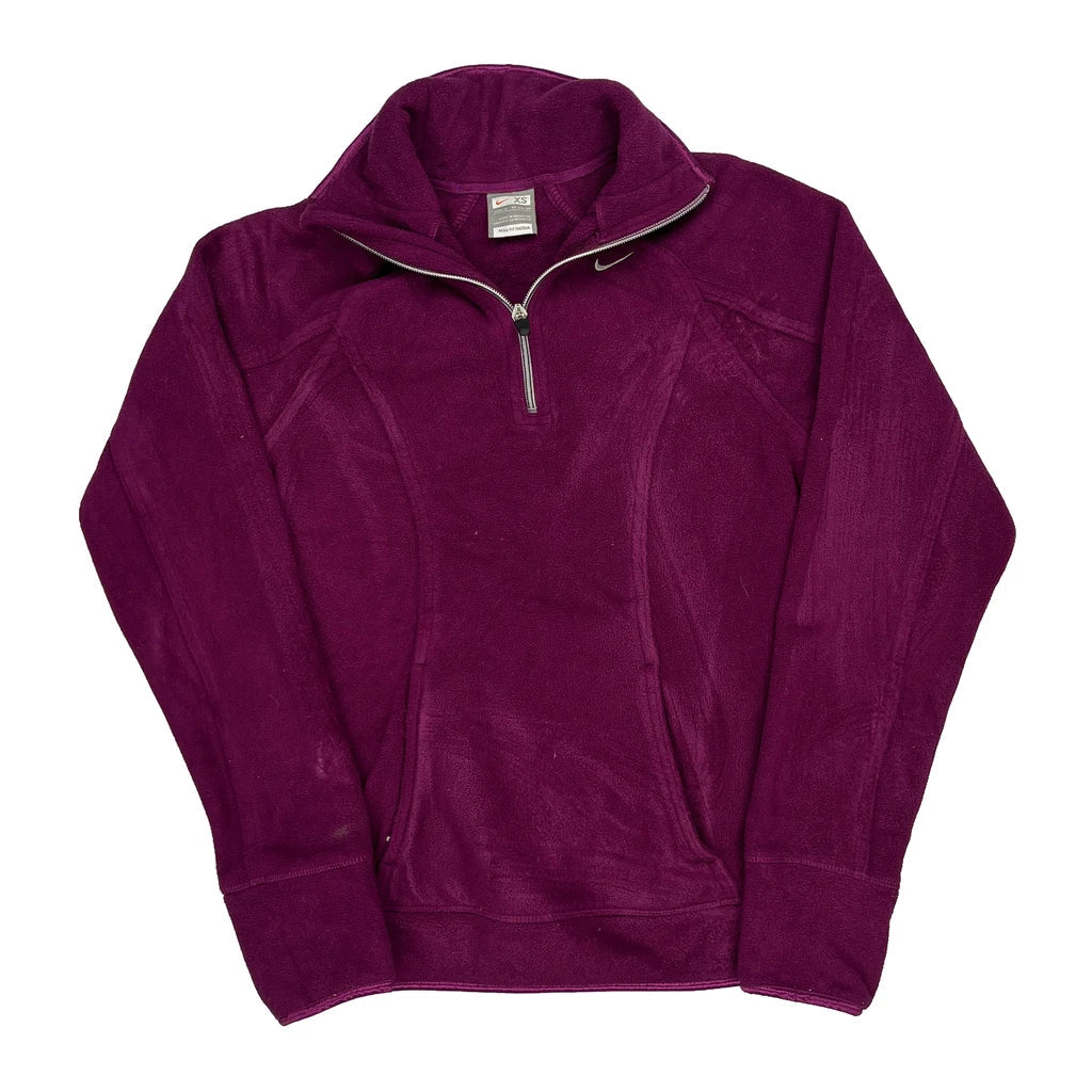 Nike Fleece - XS Purple Polyester Refurbished - Thrifted (note: this is a term often used to describe second- refurbished available on Cerqular