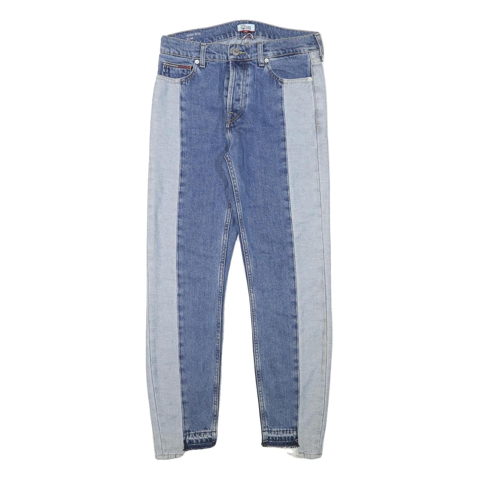 TOMMY HILFIGER Womens Jeans Blue Light Blue Relaxed Skinny Denim W28 L27 Refurbished - N/A refurbished available on Cerqular