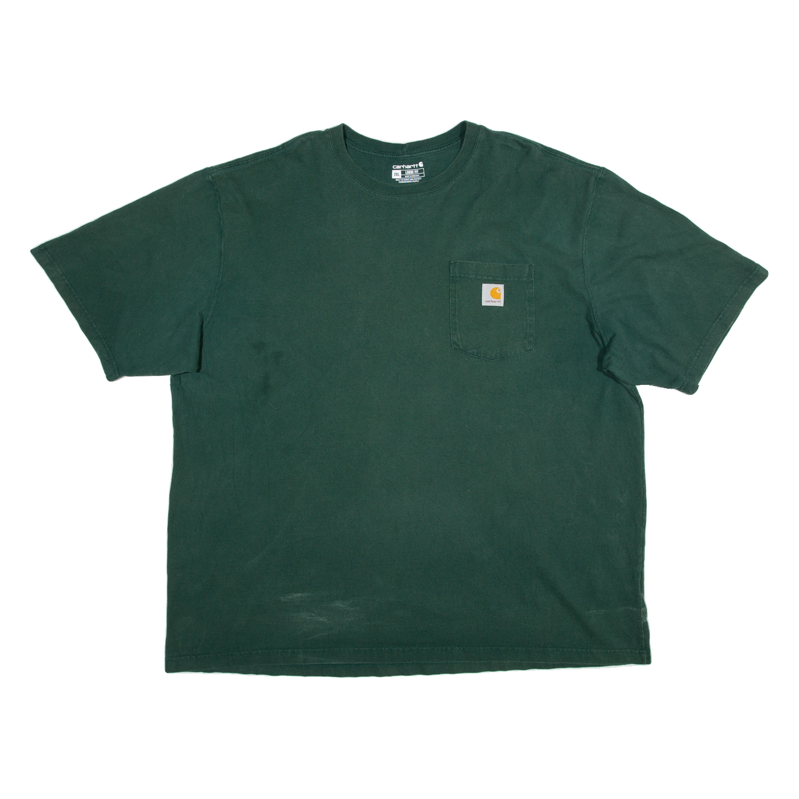 CARHARTT Loose Fit Mens T-Shirt Green 2XL Refurbished - N/A refurbished available on Cerqular