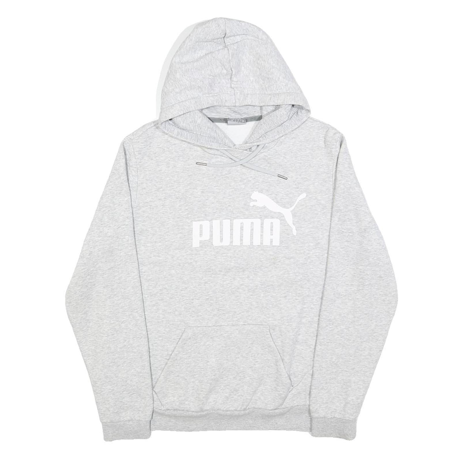 PUMA Womens Grey Hoodie UK 14 Cotton Blend Pullover Casual Sportswear Refurbished - N/A refurbished available on Cerqular