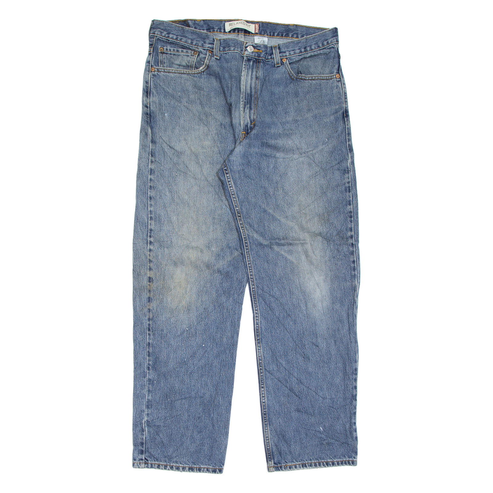 LEVI'S 550 Jeans Mens Blue Relaxed Straight Stone Wash W38 L32 Refurbished - N/A refurbished available on Cerqular