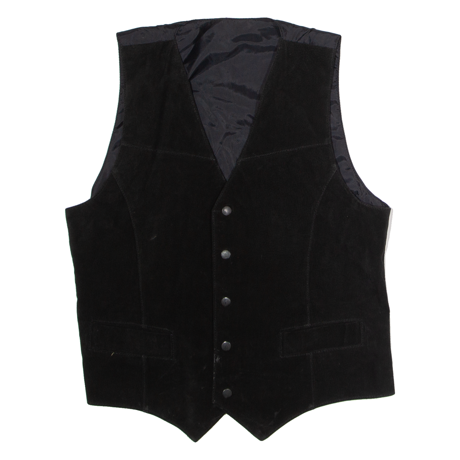 Mens Waistcoat Black Leather M Refurbished - N/A refurbished available on Cerqular