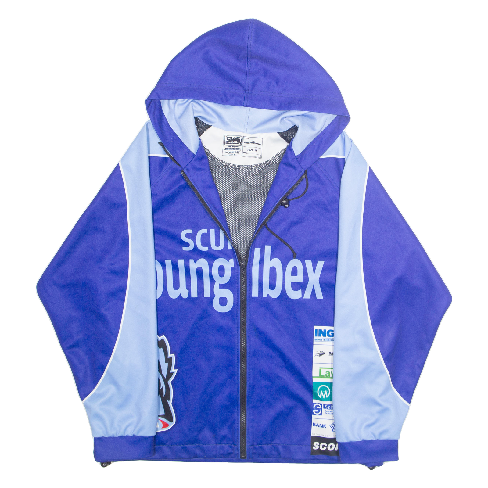 SW4U Mens Shell Jacket Blue Hooded M Refurbished - N/A refurbished available on Cerqular