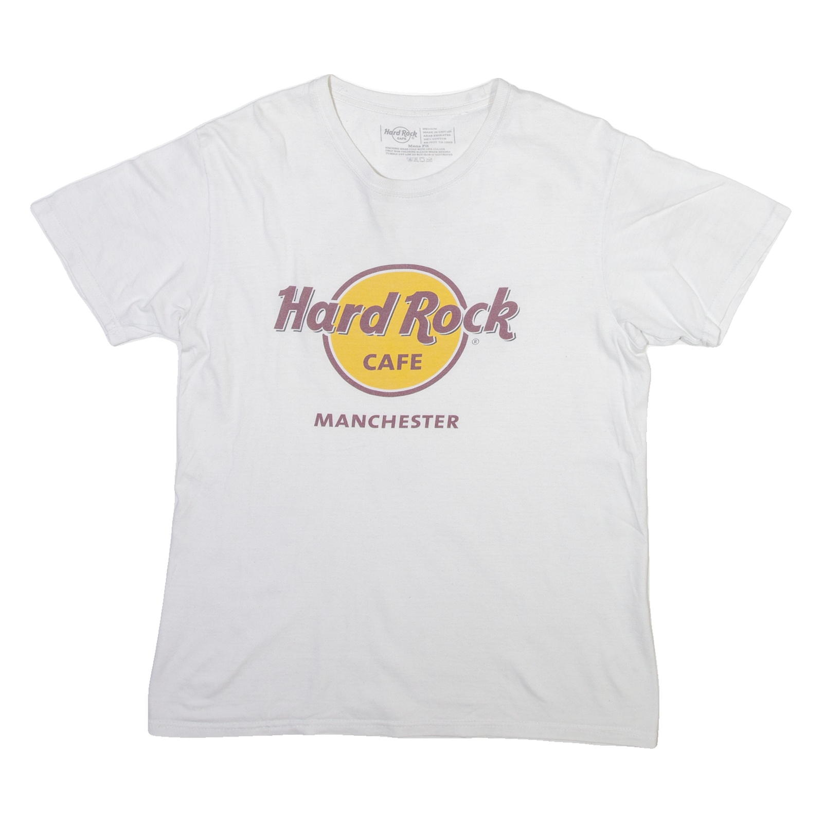HARD ROCK CAFE Manchester Mens T-Shirt White M Refurbished - N/A refurbished available on Cerqular