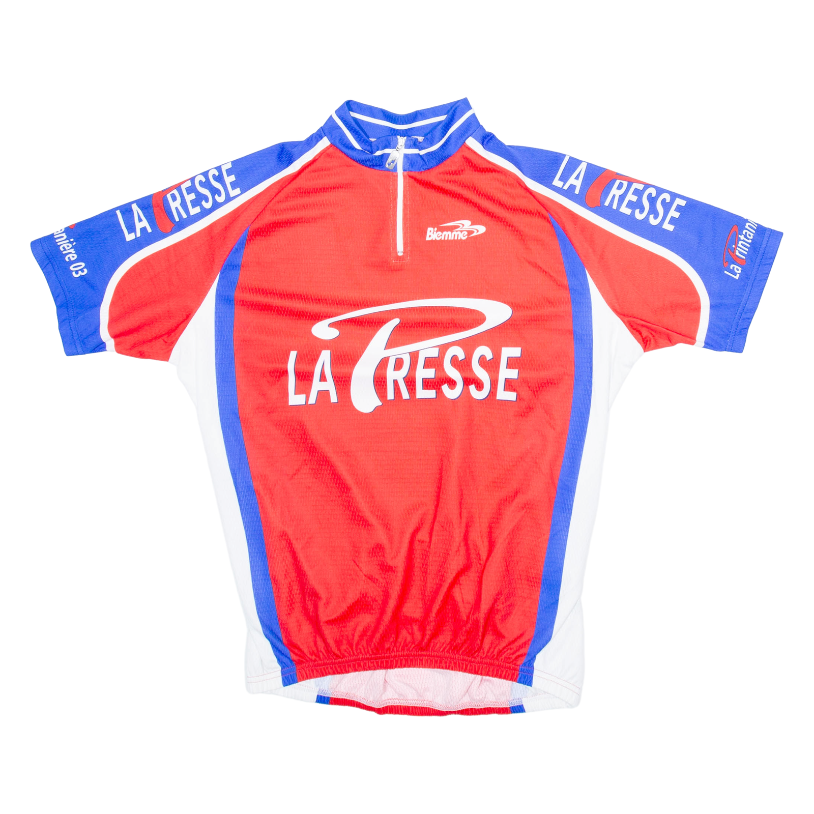 BIEMME Cycling Mens Jersey Red 1/4 Zip 2XL Refurbished - N/A refurbished available on Cerqular