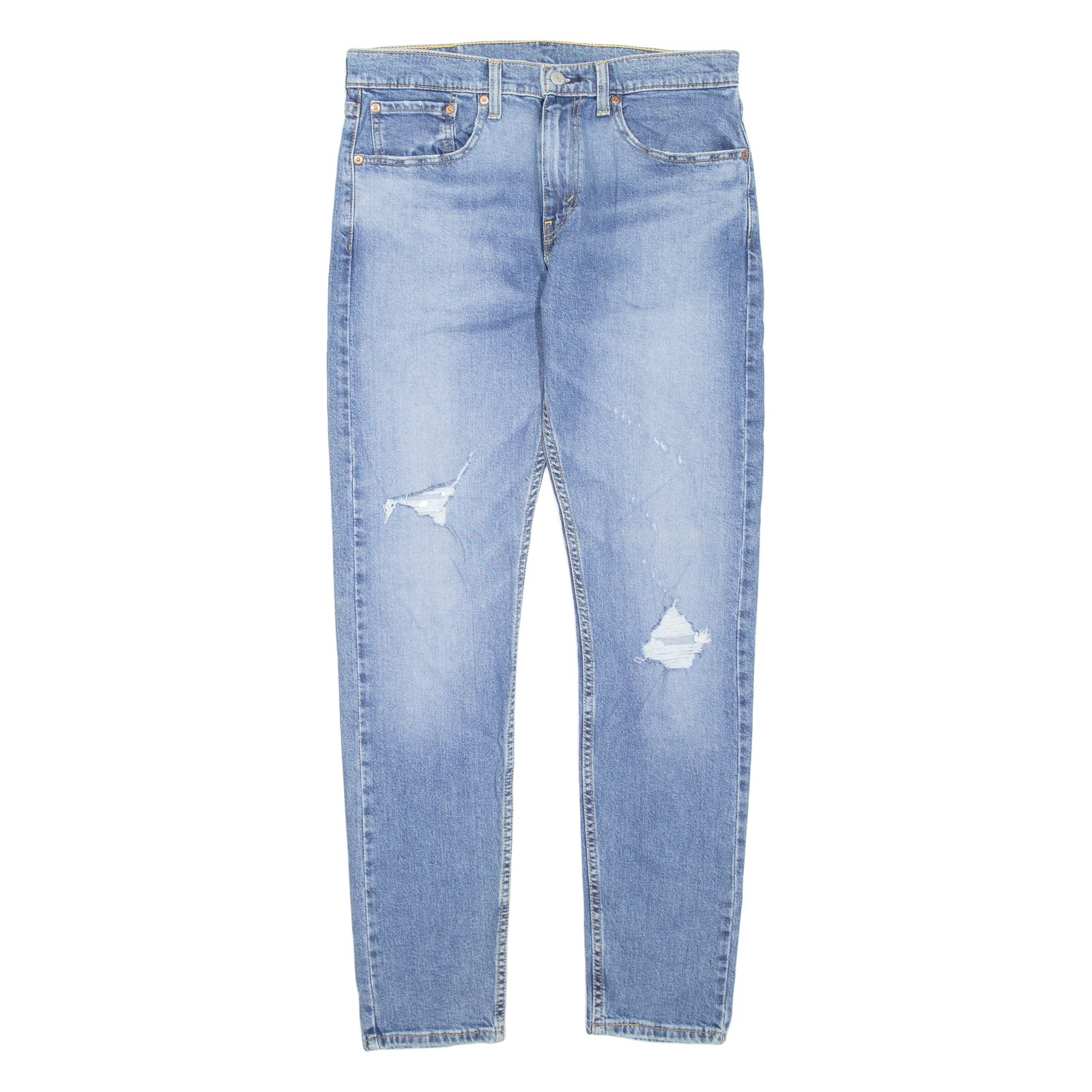 LEVI'S 512 Jeans Lo-ball Distressed Mens Blue Slim Tapered Stone Wash W32 L32 Refurbished - N/A refurbished available on Cerqular