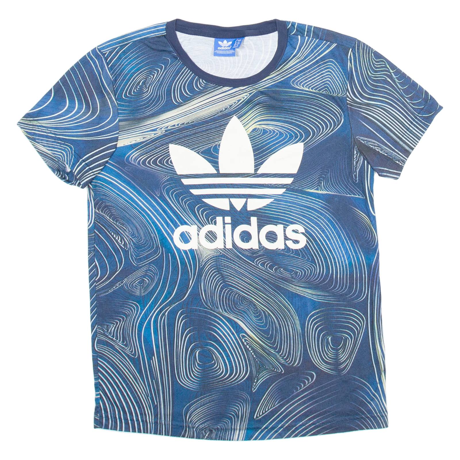 ADIDAS Womens T-Shirt Blue UK 4 Refurbished - N/A refurbished available on Cerqular