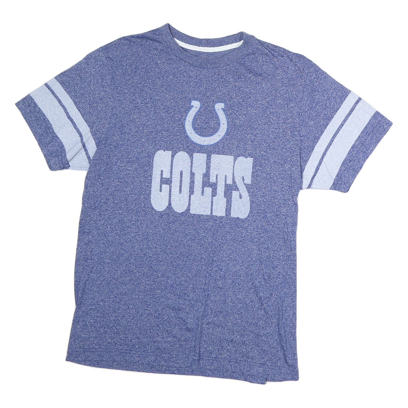 MAJESTIC Mens Blue Colts Graphic T-Shirt L Short Sleeve Crew Neck Sports Refurbished - N/A refurbished available on Cerqular