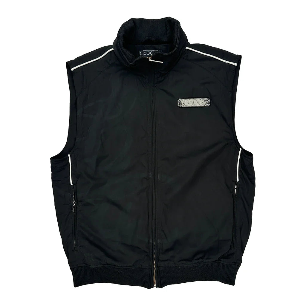 Coogi Gilet - Large Black Polyester Refurbished - Thrifted (note: this is a term often used to describe second- refurbished available on Cerqular