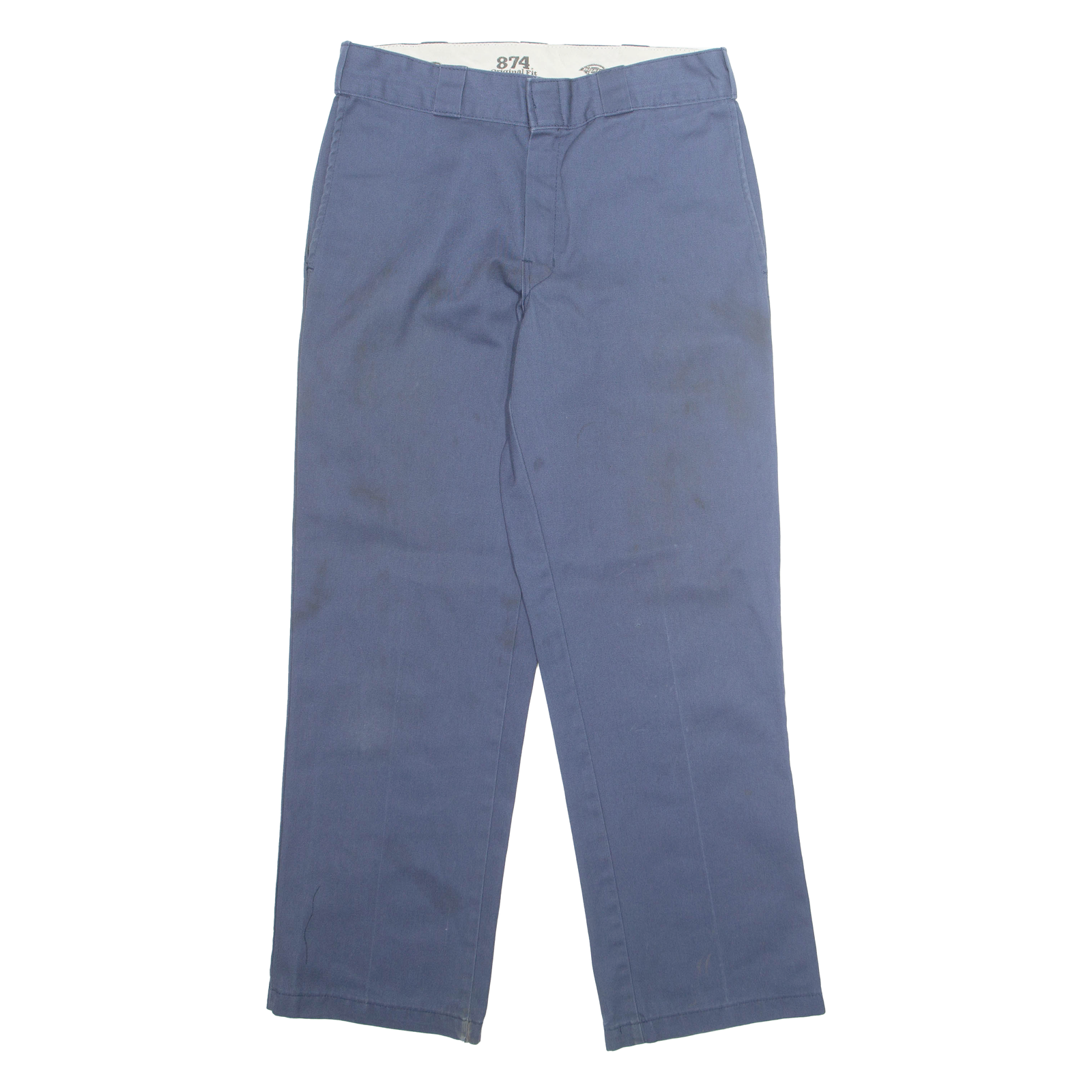 DICKIES Chino Workwear 874 Mens Trousers Blue Regular Straight W32 L30 Refurbished - N/A refurbished available on Cerqular