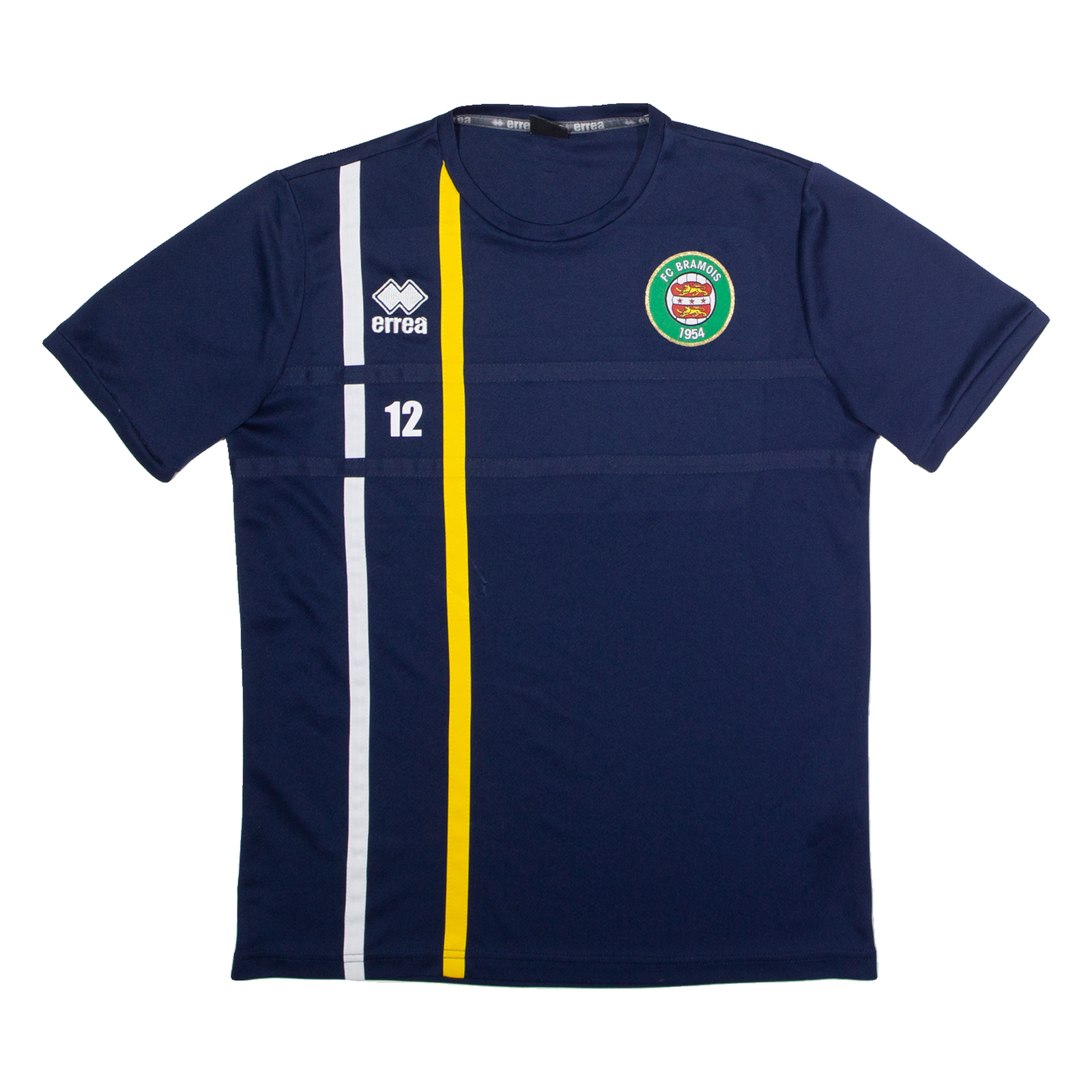ERREA FC Bramois Training #12 Mens Football Shirt Jersey Blue Crew Neck L Refurbished - N/A refurbished available on Cerqular