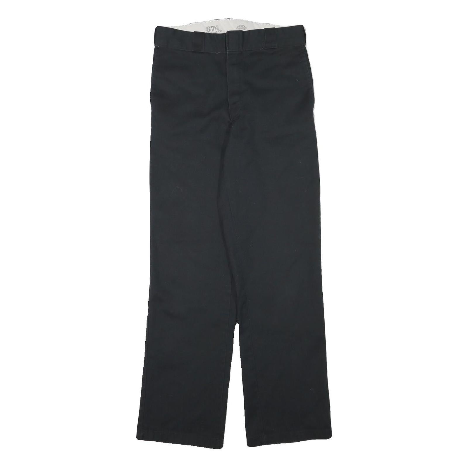 DICKIES Mens Black Regular Fit Straight Trousers W29 L30 Workwear Casual Refurbished - N/A refurbished available on Cerqular