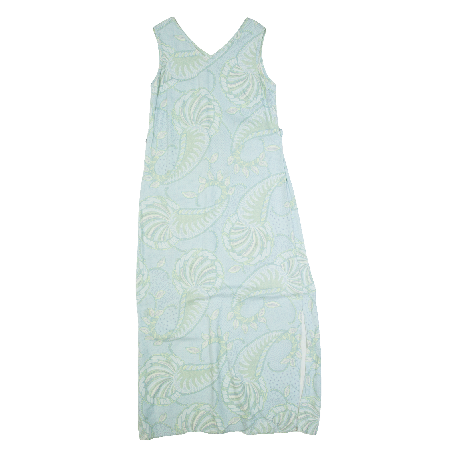 TOMMY BAHAMA Womens Maxi Dress Blue 90s Paisley Sleeveless Long L Refurbished - N/A refurbished available on Cerqular